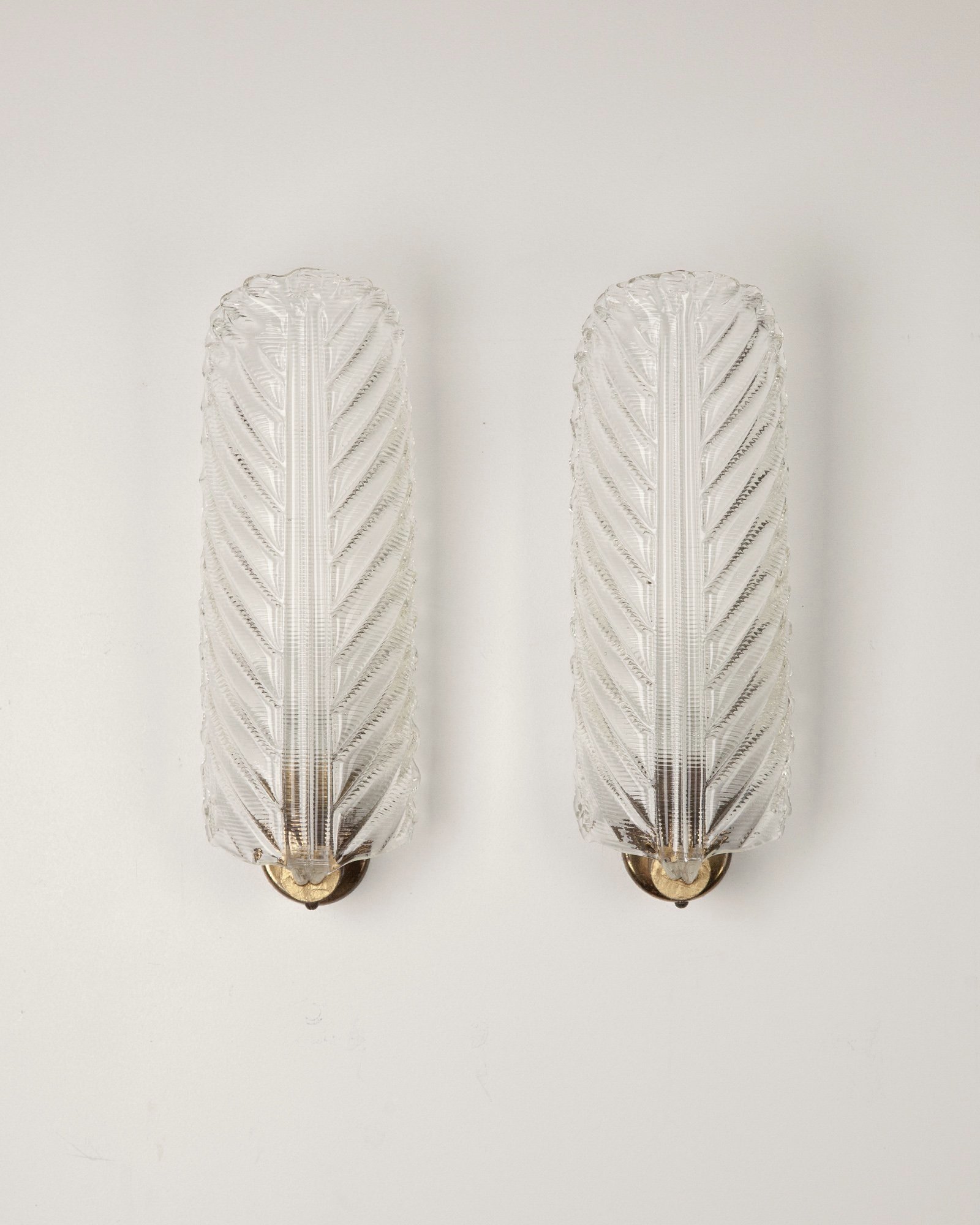 Vintage Italian Barovier Murano Wall Lights