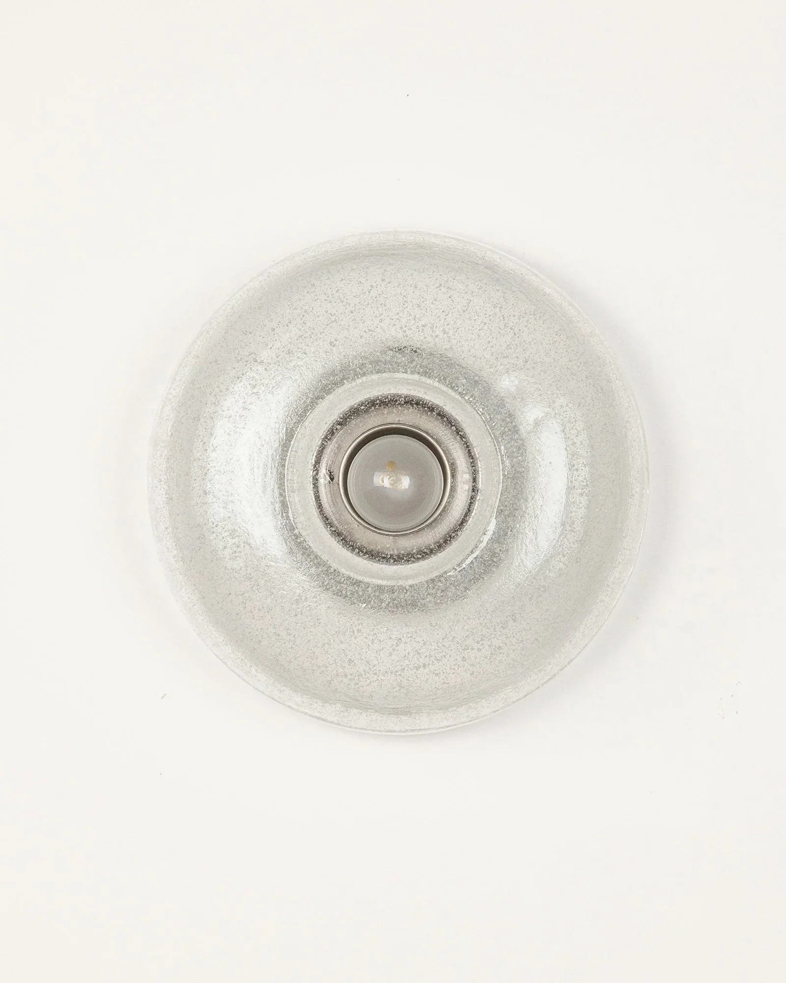 Peill & Putzler Donut Glass Wall Light, Germany, 1970s