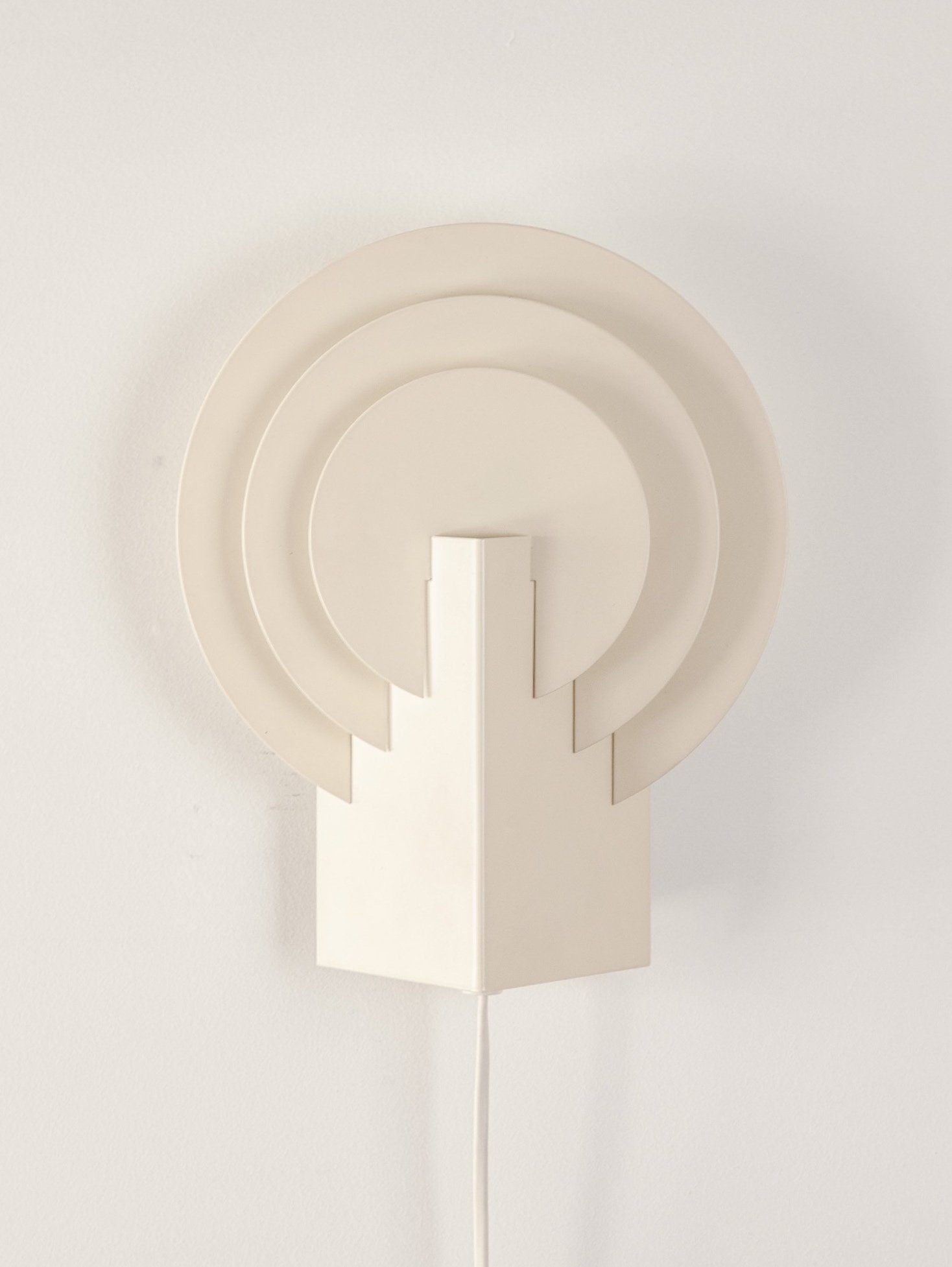 Circular Wall Light by Bent Karlby for Lyskaer, Denmark, 1960s