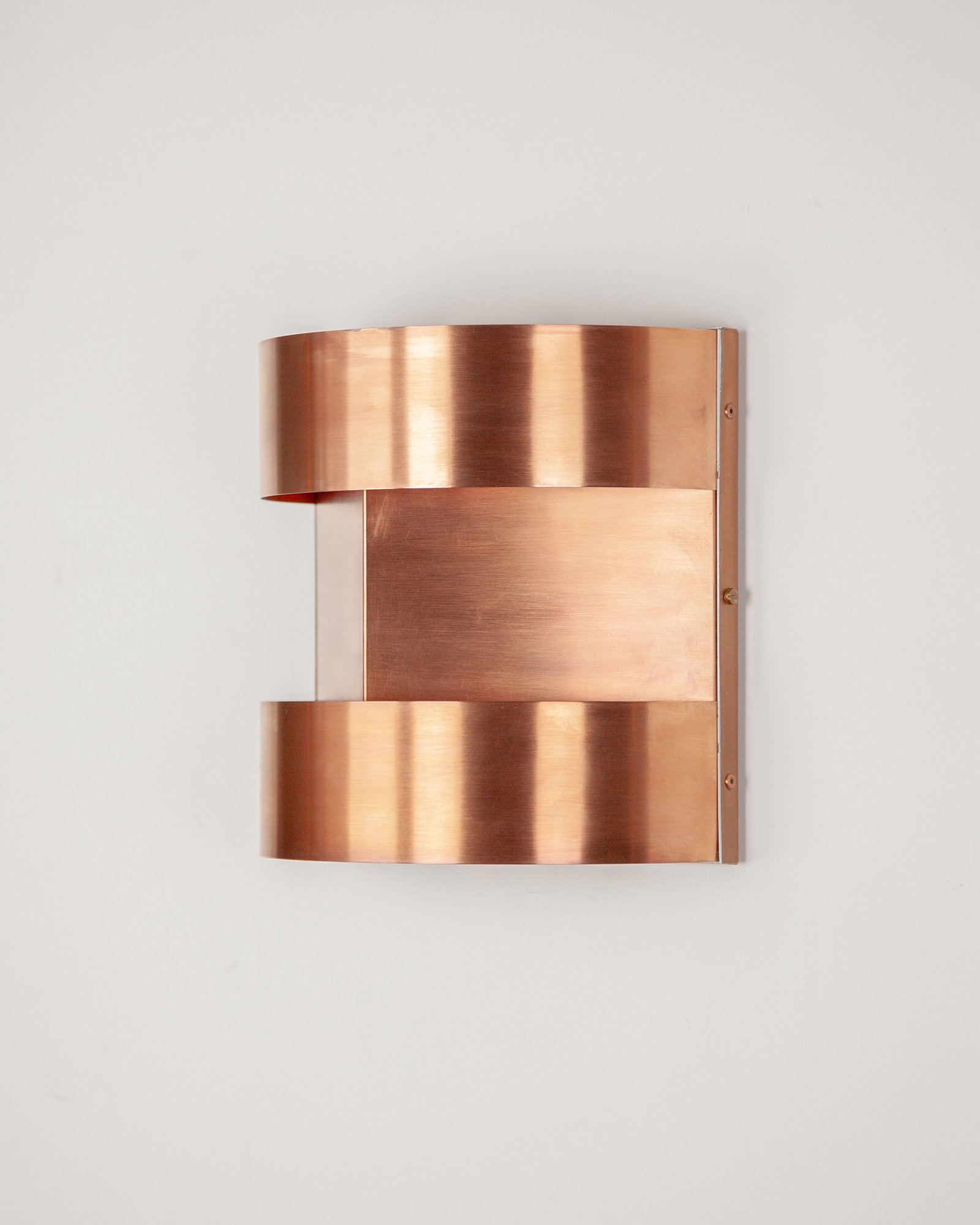 Vintage Copper Wall Light, Denmark, 1960s