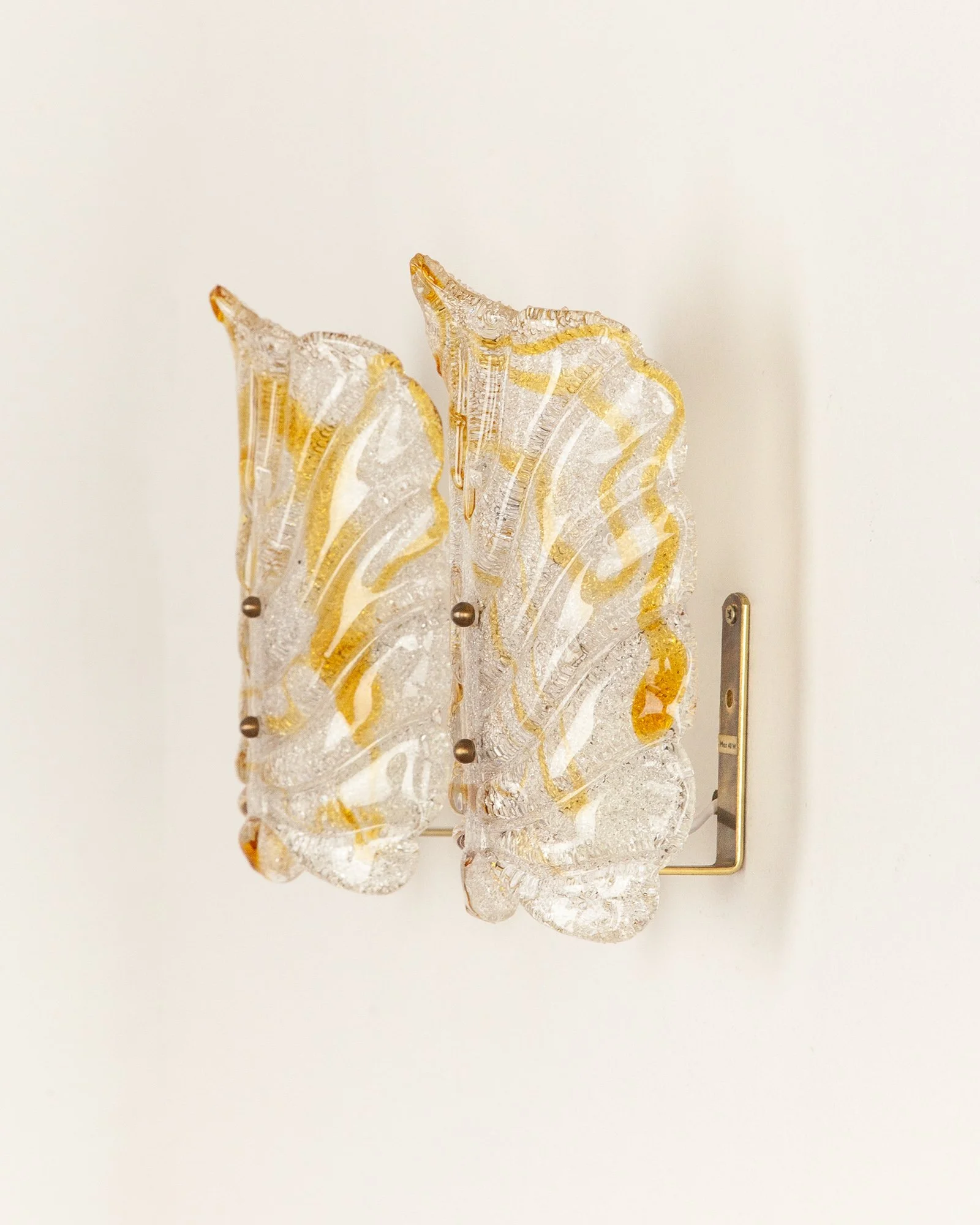 Aesthetiker Wall Lights Orrefors White Amber Glass Brass Leaf Vintage_0009__MG_1244.jpg