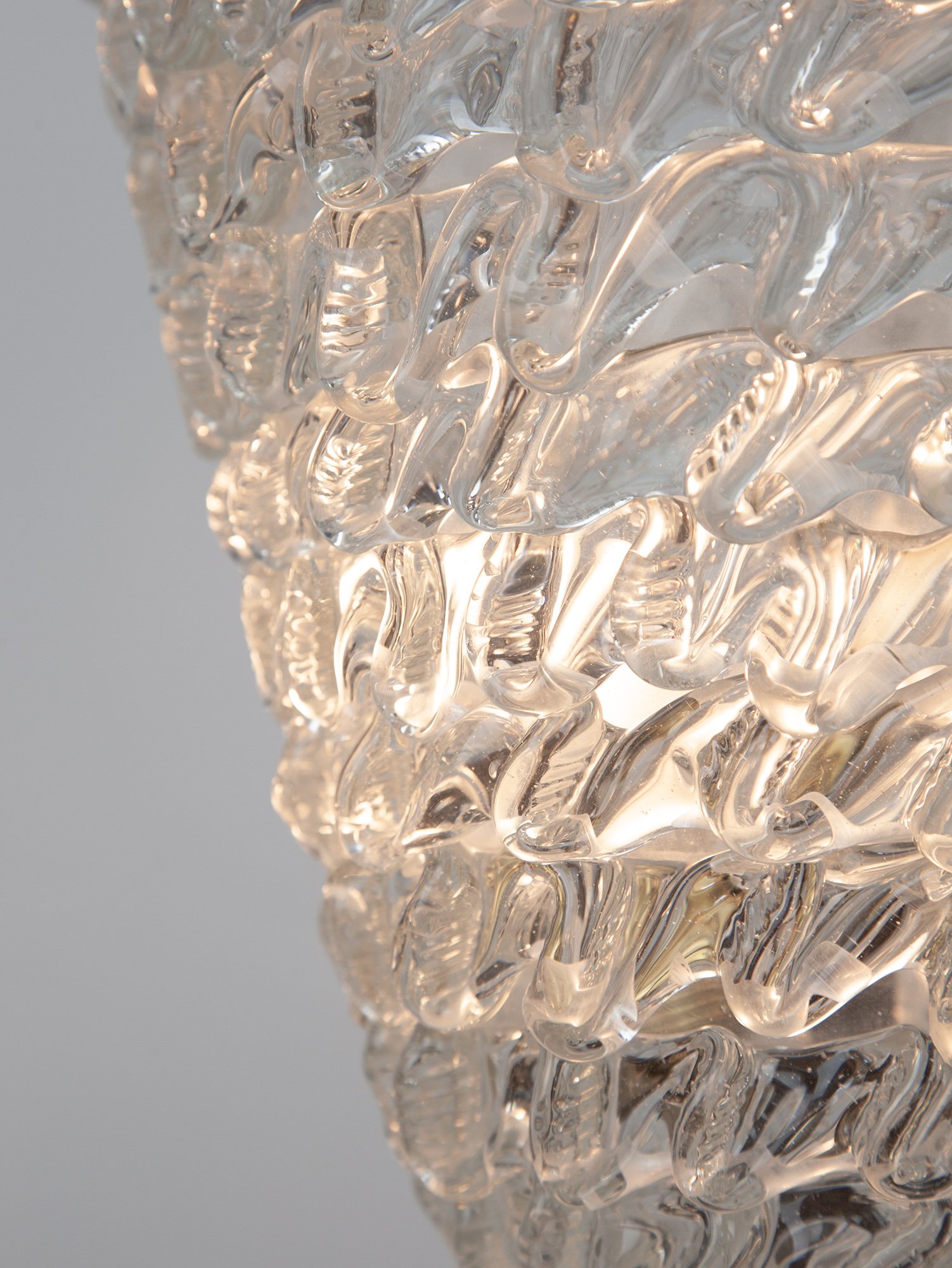 Vintage Murano Morise Pendant by Barovier, Italy, 1940s