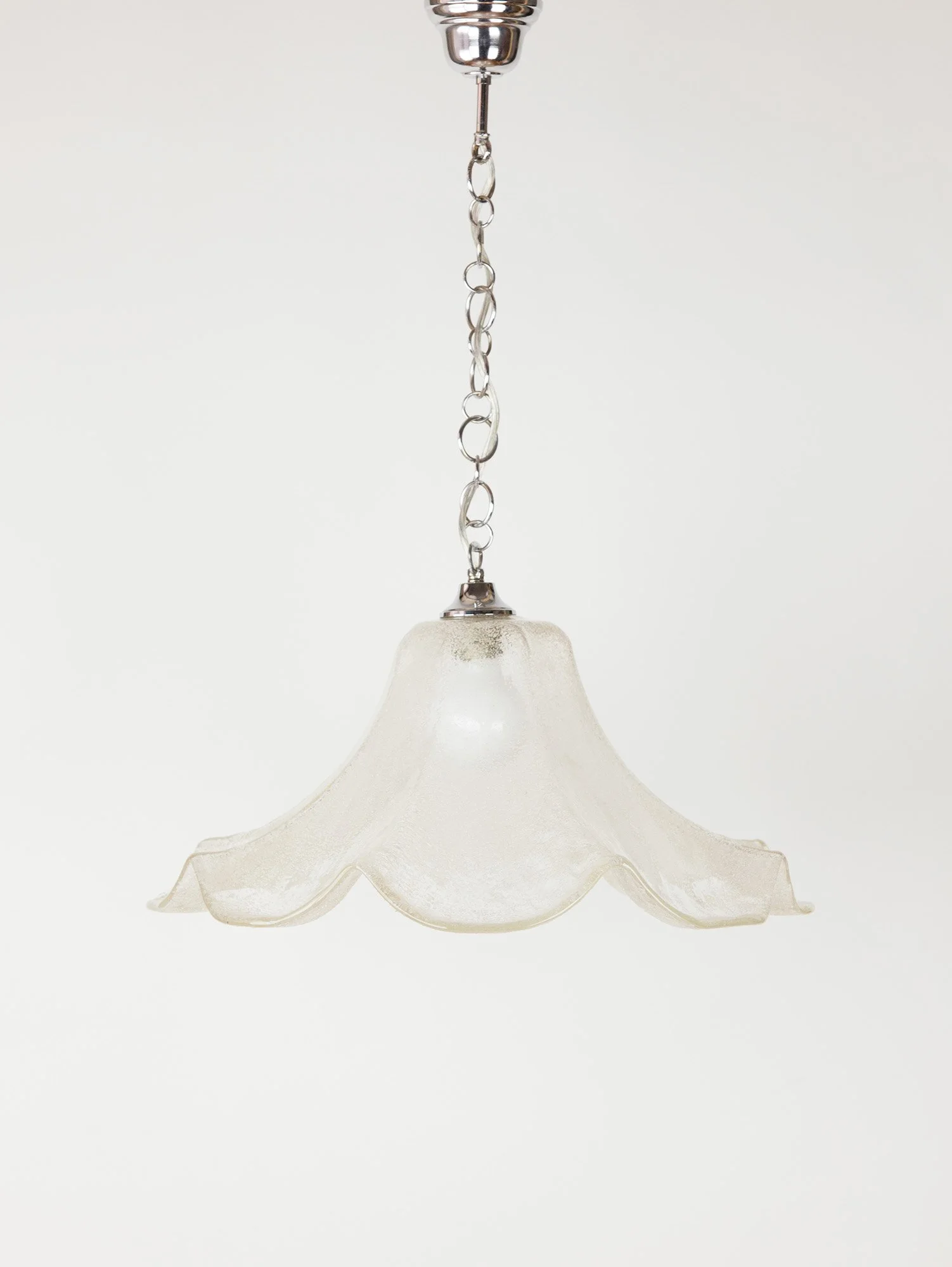 Vintage Italian Murano Glass Fazzoletto Ceiling Pendant