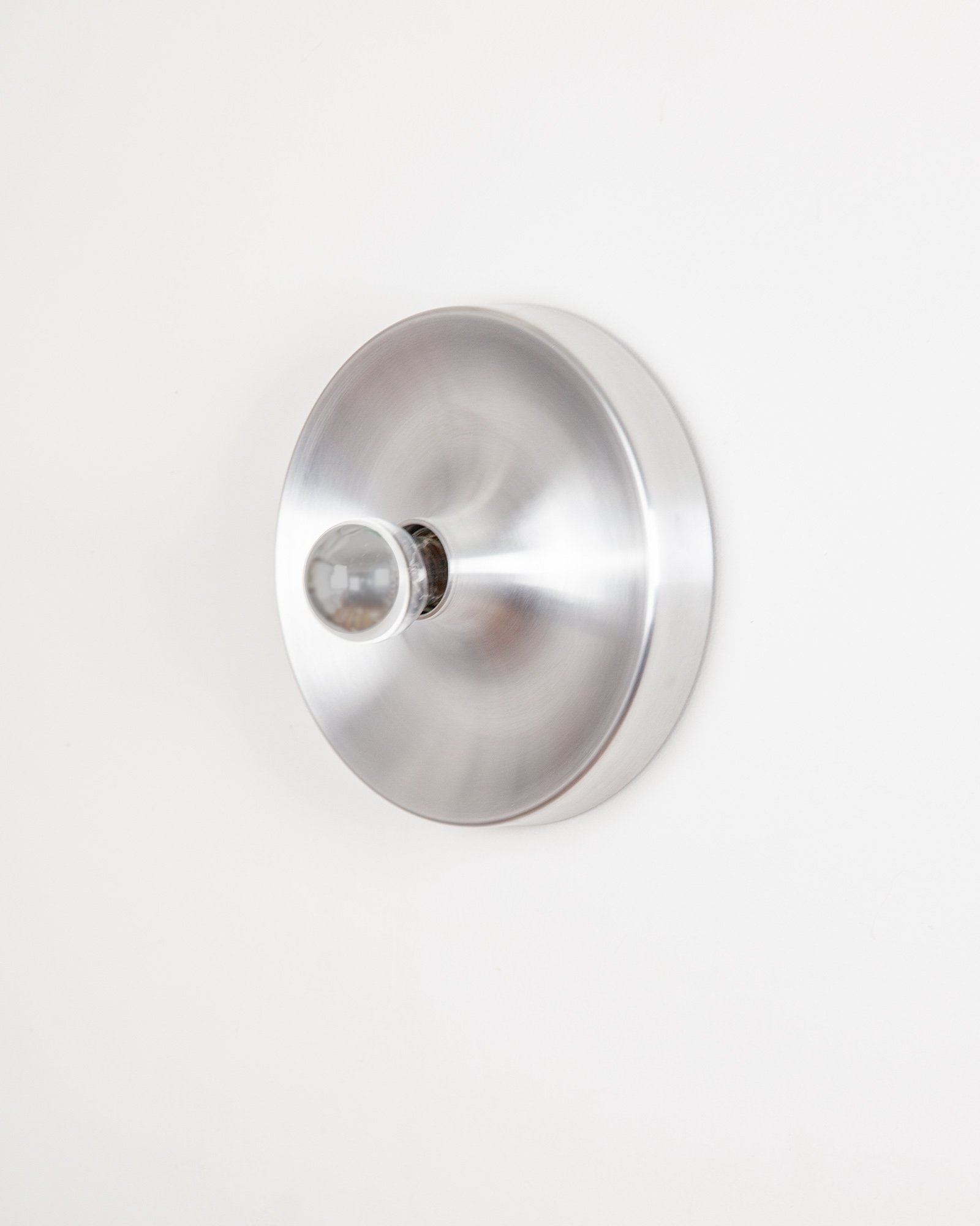 Brushed Aluminium Sconce by Staff, Germany, 1960s