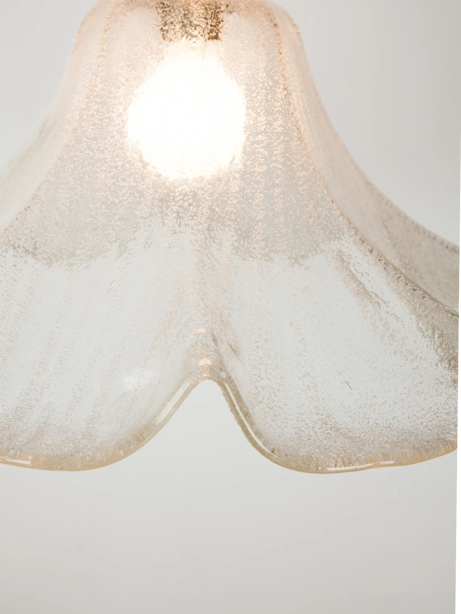 Vintage Italian Murano Glass Fazzoletto Ceiling Pendant