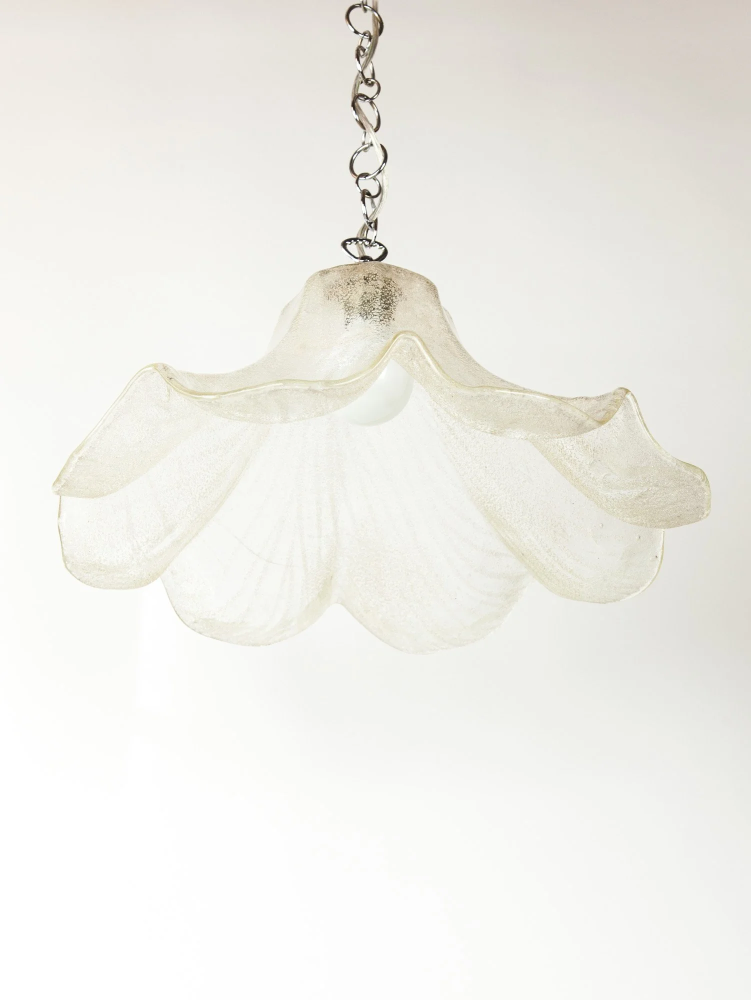 Vintage Italian Murano Glass Fazzoletto Ceiling Pendant