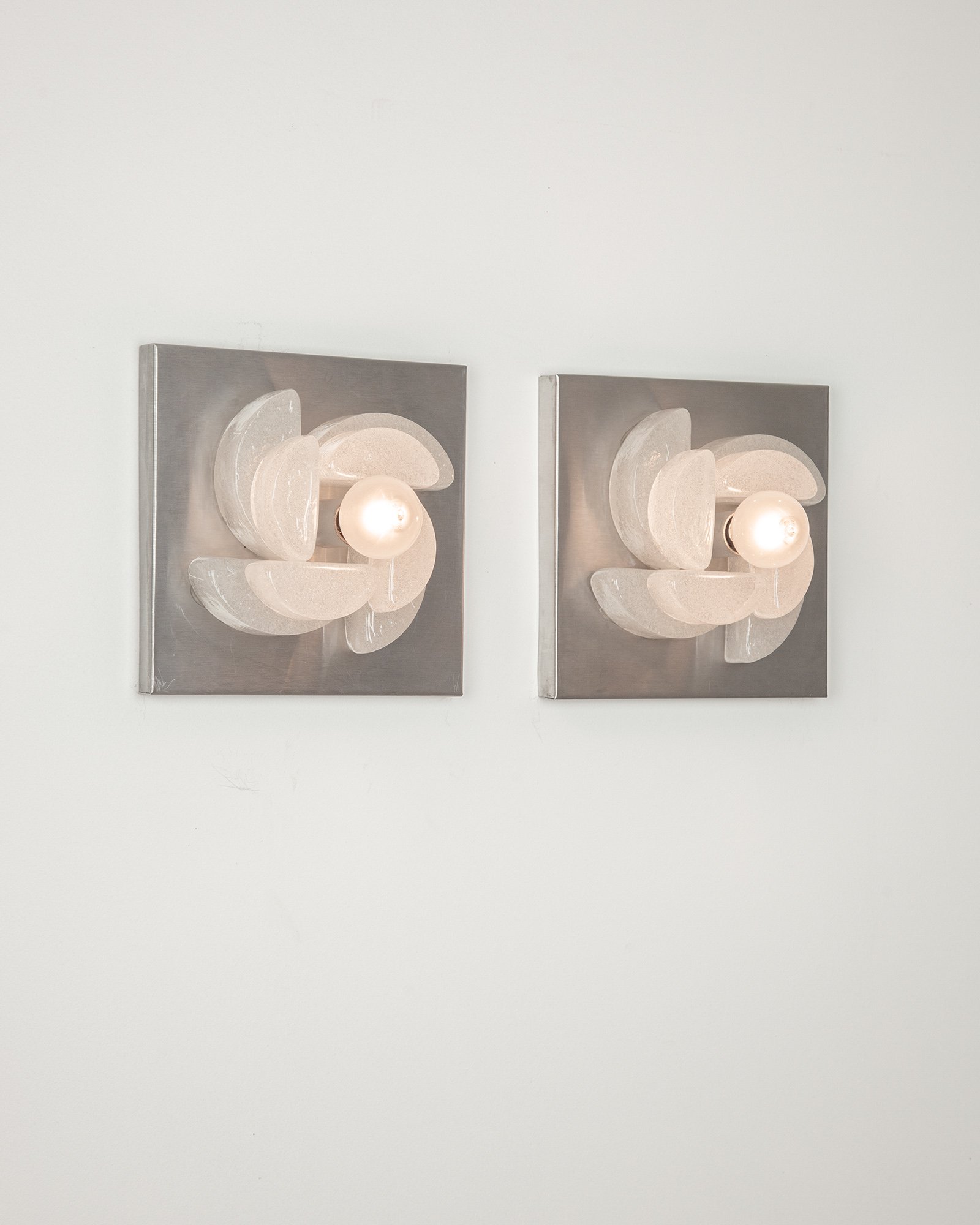Vintage Poliarte Murano Wall Lights