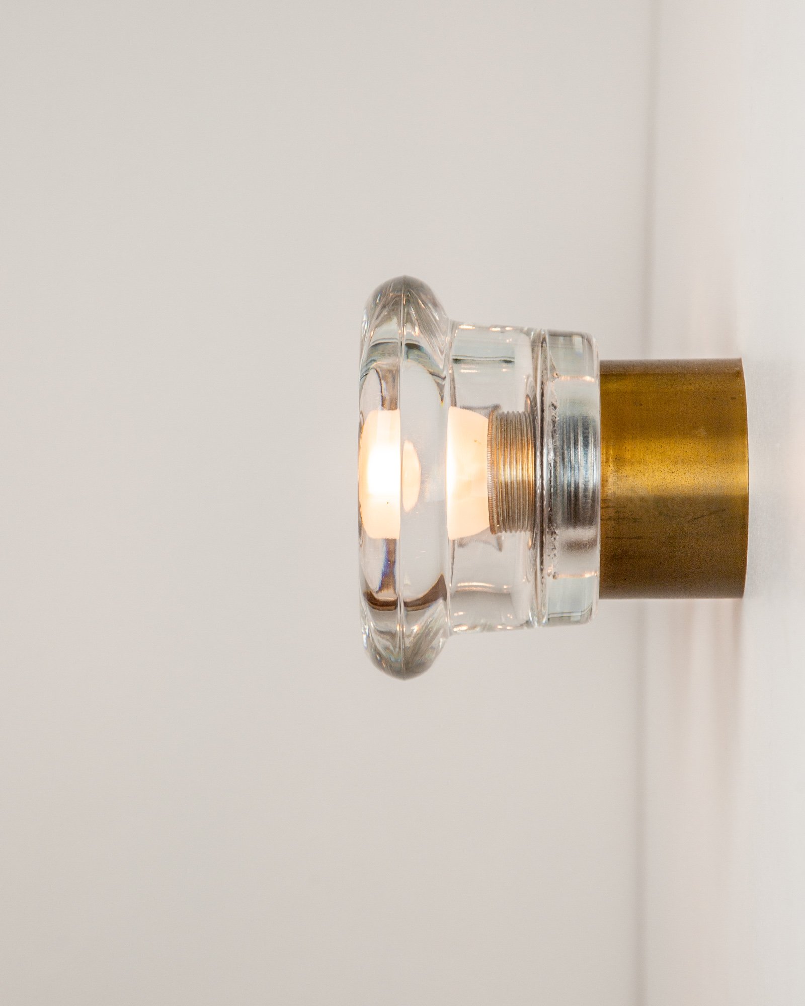 Pair of Glass & Brass Wall Lights by Cosack, Germany, 1970s