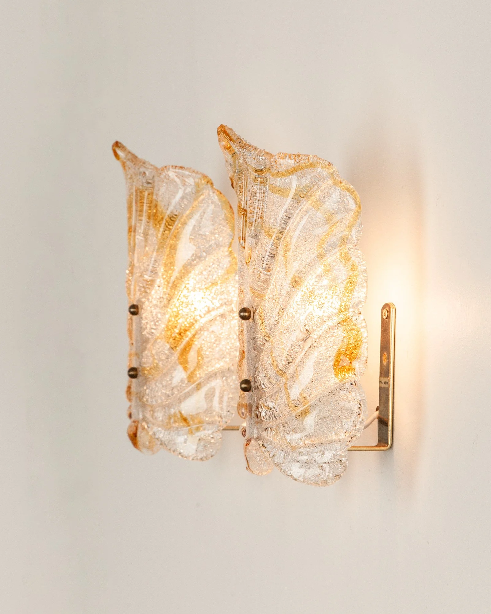 Aesthetiker Wall Lights Orrefors White Amber Glass Brass Leaf Vintage_0005__MG_1246.jpg
