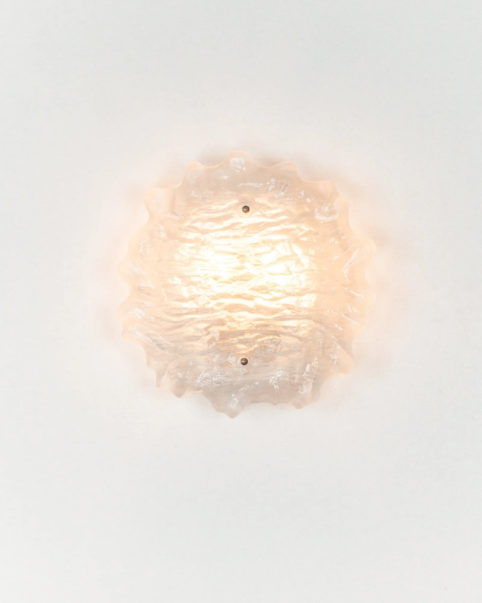 Vintage Peill & Putzler Wavy Glass Wall Light, Germany, 1970s