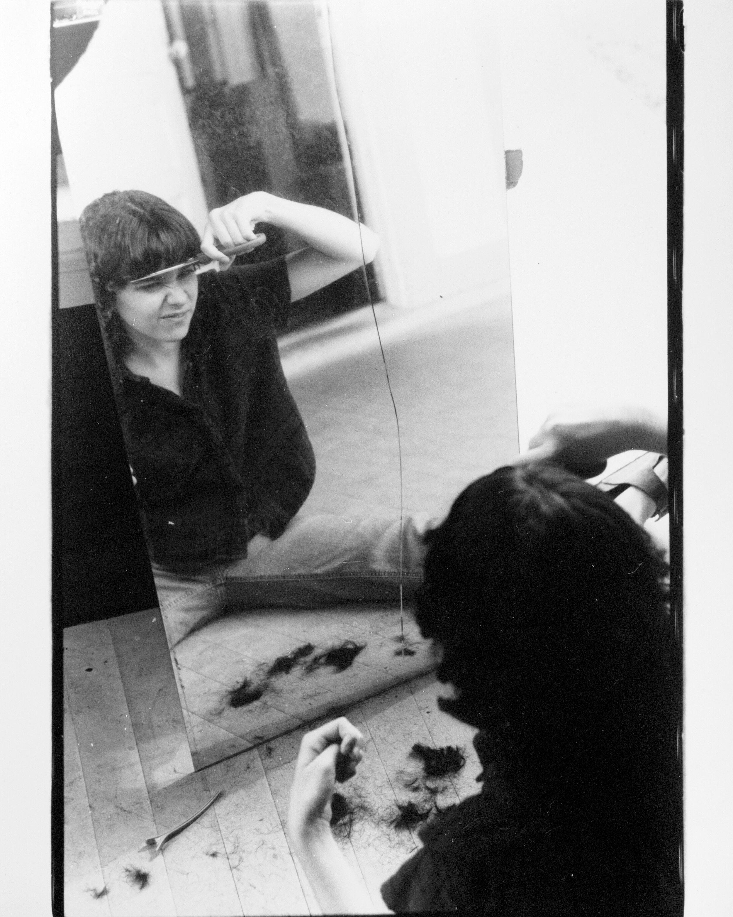 Dan's Haircut. 2020. Gelatin silver print. 8" x 10".