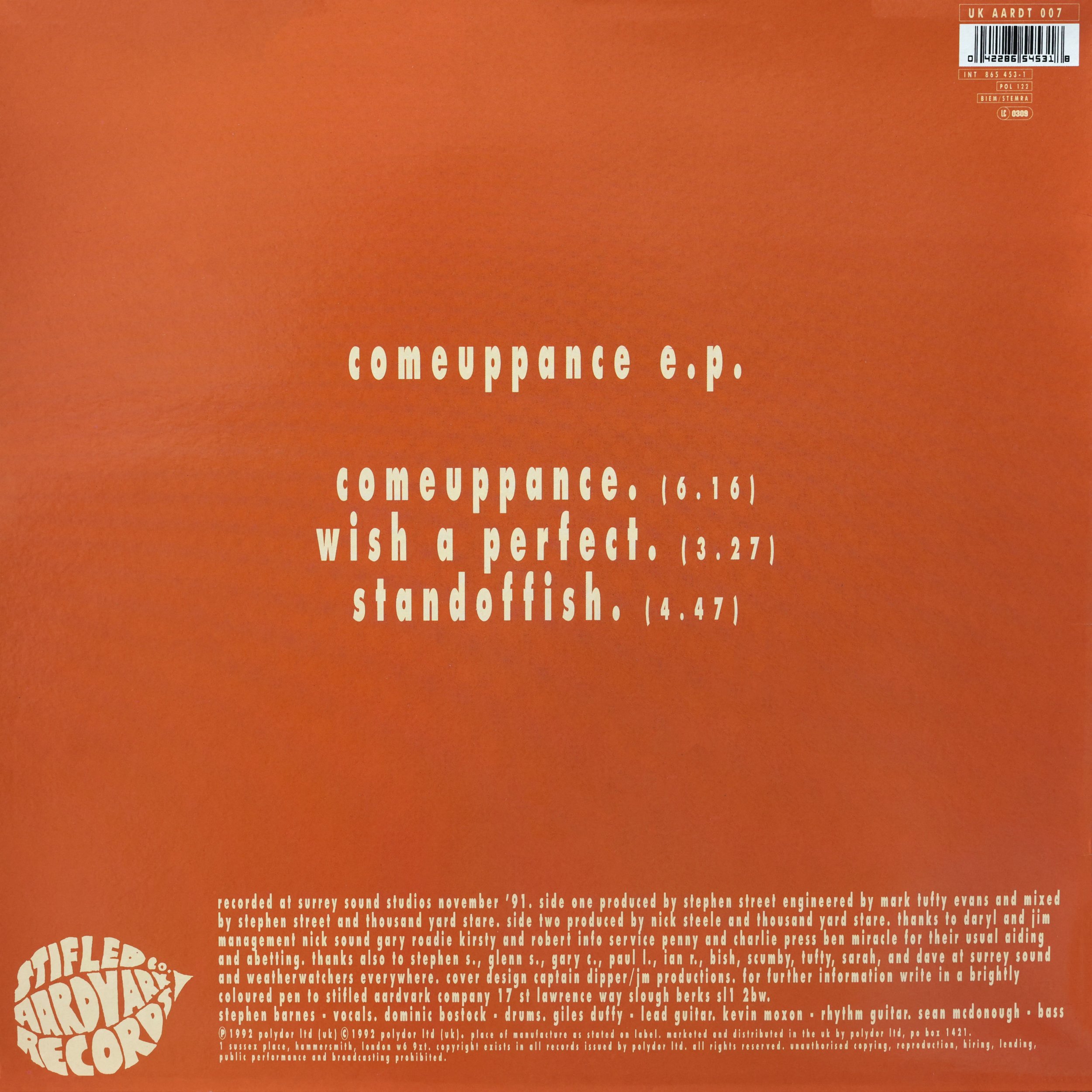 Thousand Yard Stare - comeuppance e.p. (backj)