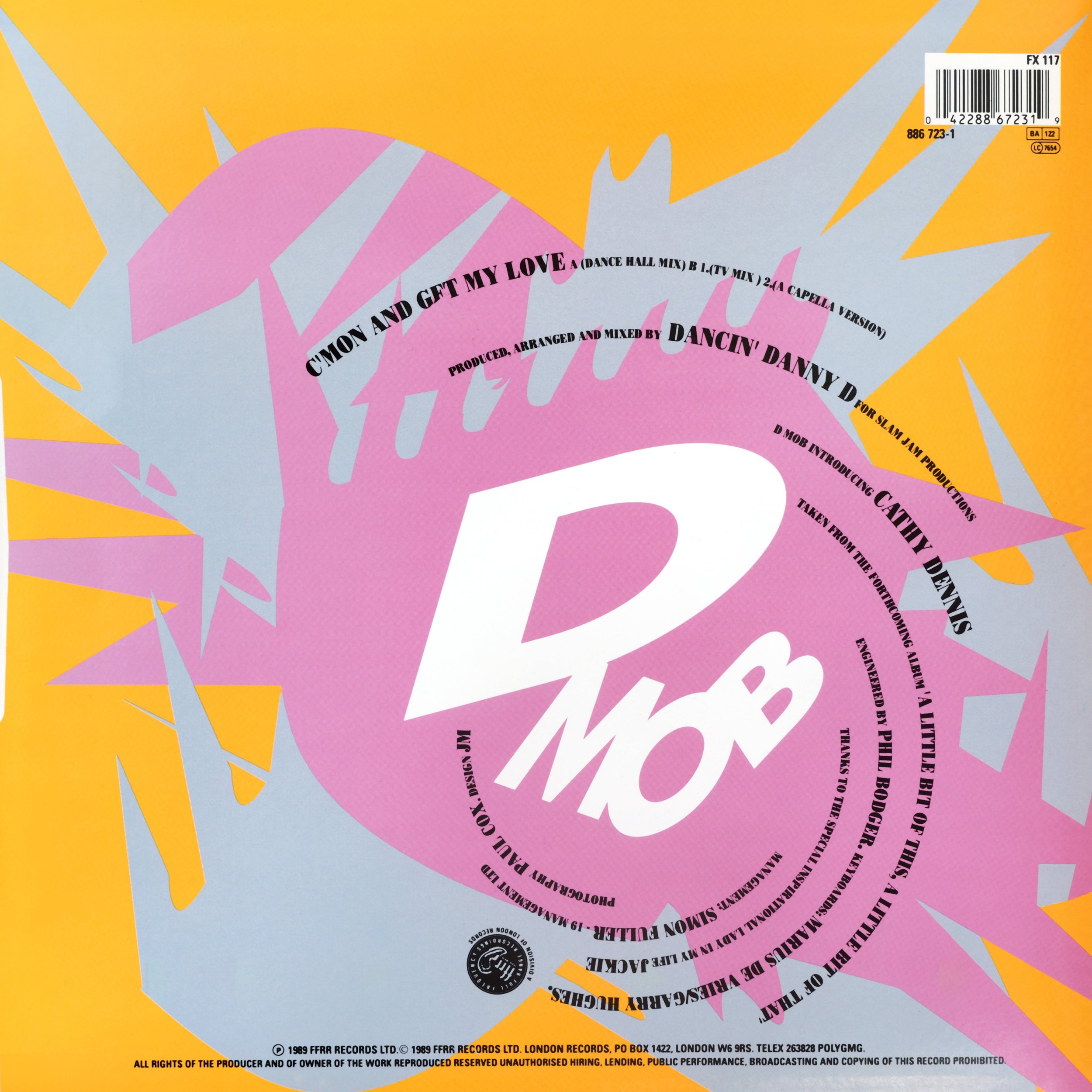 D Mob / C’Mon and Get My Love ft Cathy Dennis