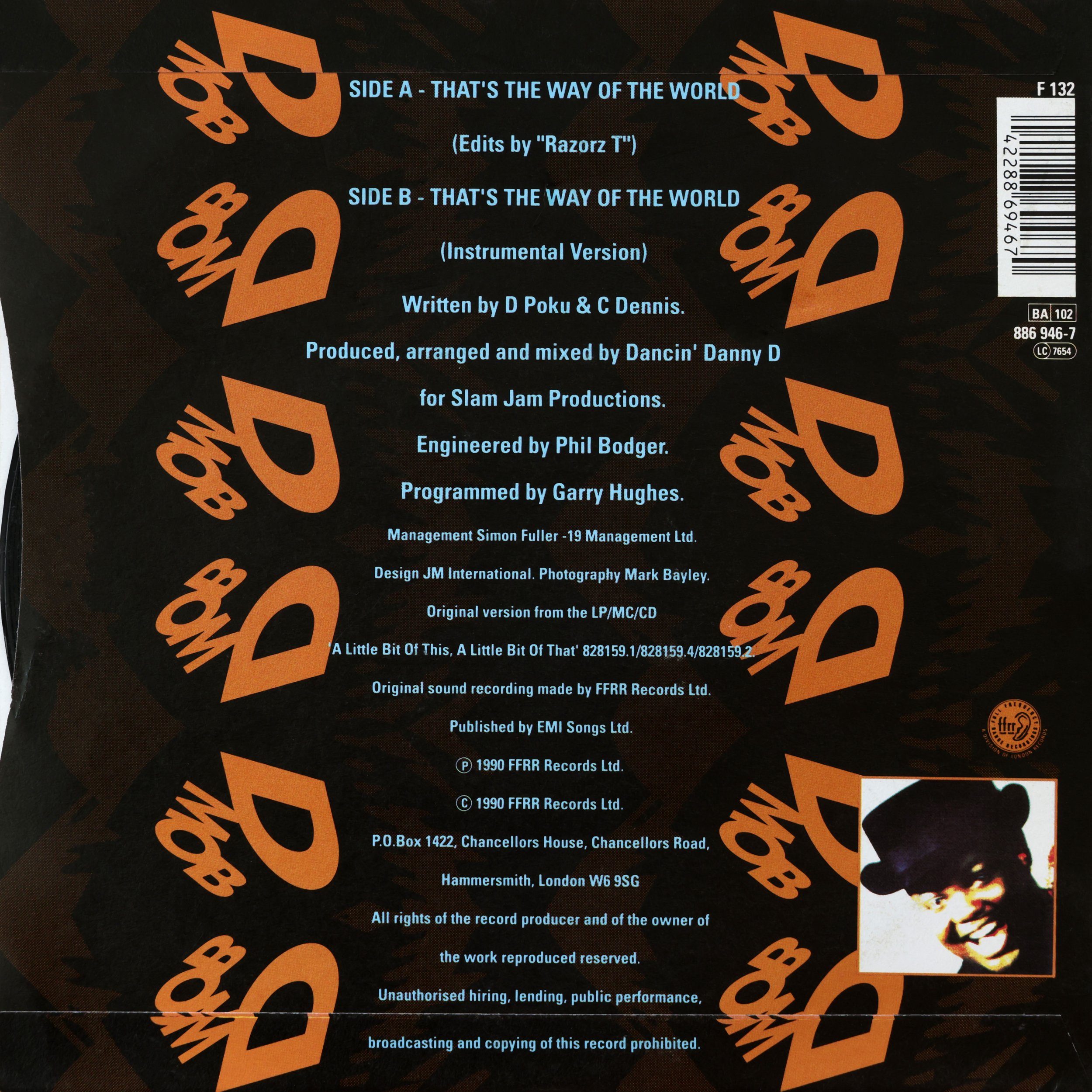 D Mob with Cathy Dennis / That’s The Way Of The World 7"