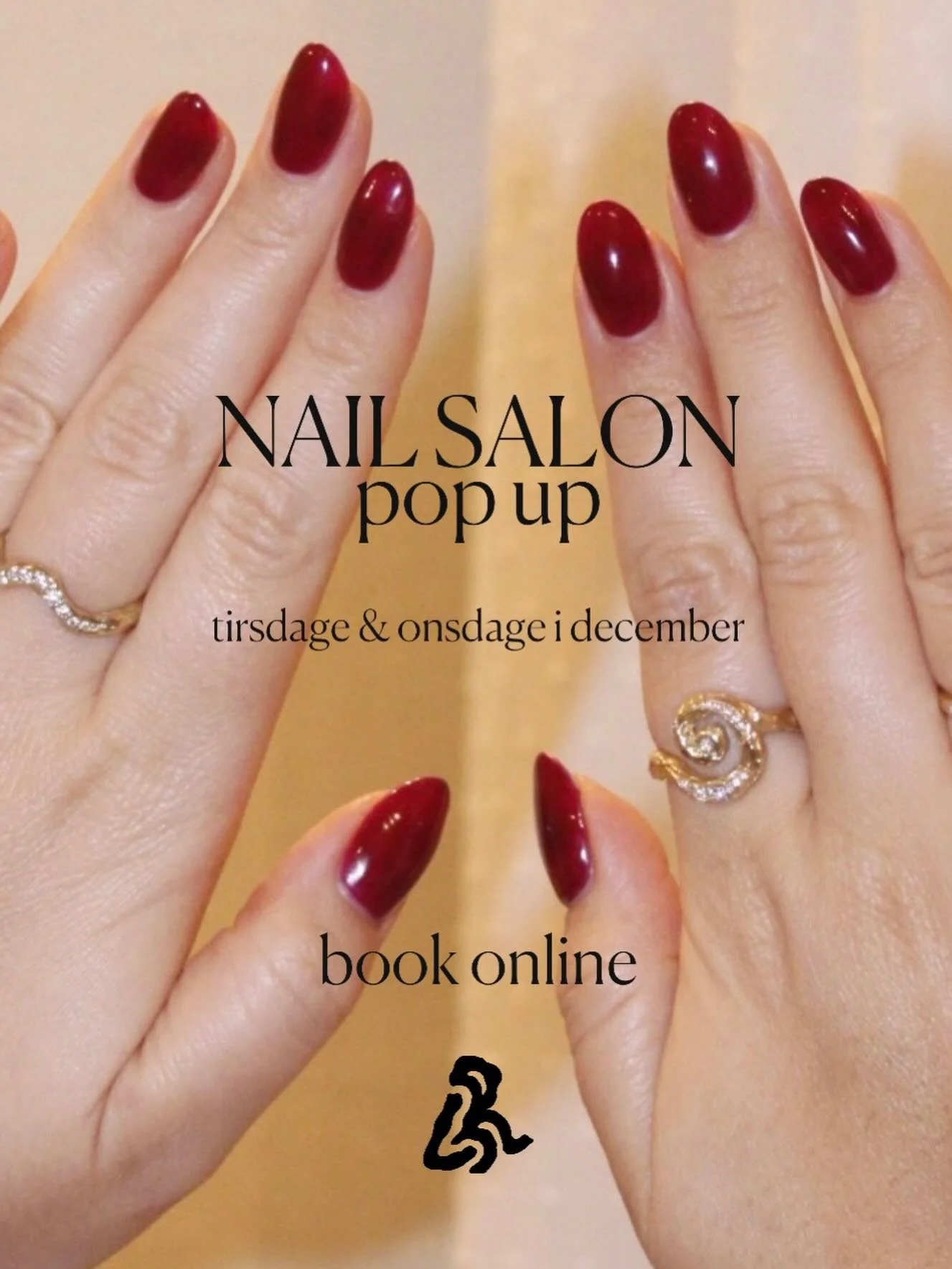 NAIL SALON POP UP💅🏼
⠀⠀⠀⠀⠀⠀⠀⠀⠀
I &aring;r fork&aelig;ler vi jer lidt ekstra! Nu kan du nemlig f&aring; lavet julenegle i vores nye atelier &ndash; book blot en tid p&aring; hjemmesiden, du finder ogs&aring; direkte link i bio🔝.
⠀⠀⠀⠀⠀⠀⠀⠀⠀
Vi har ska