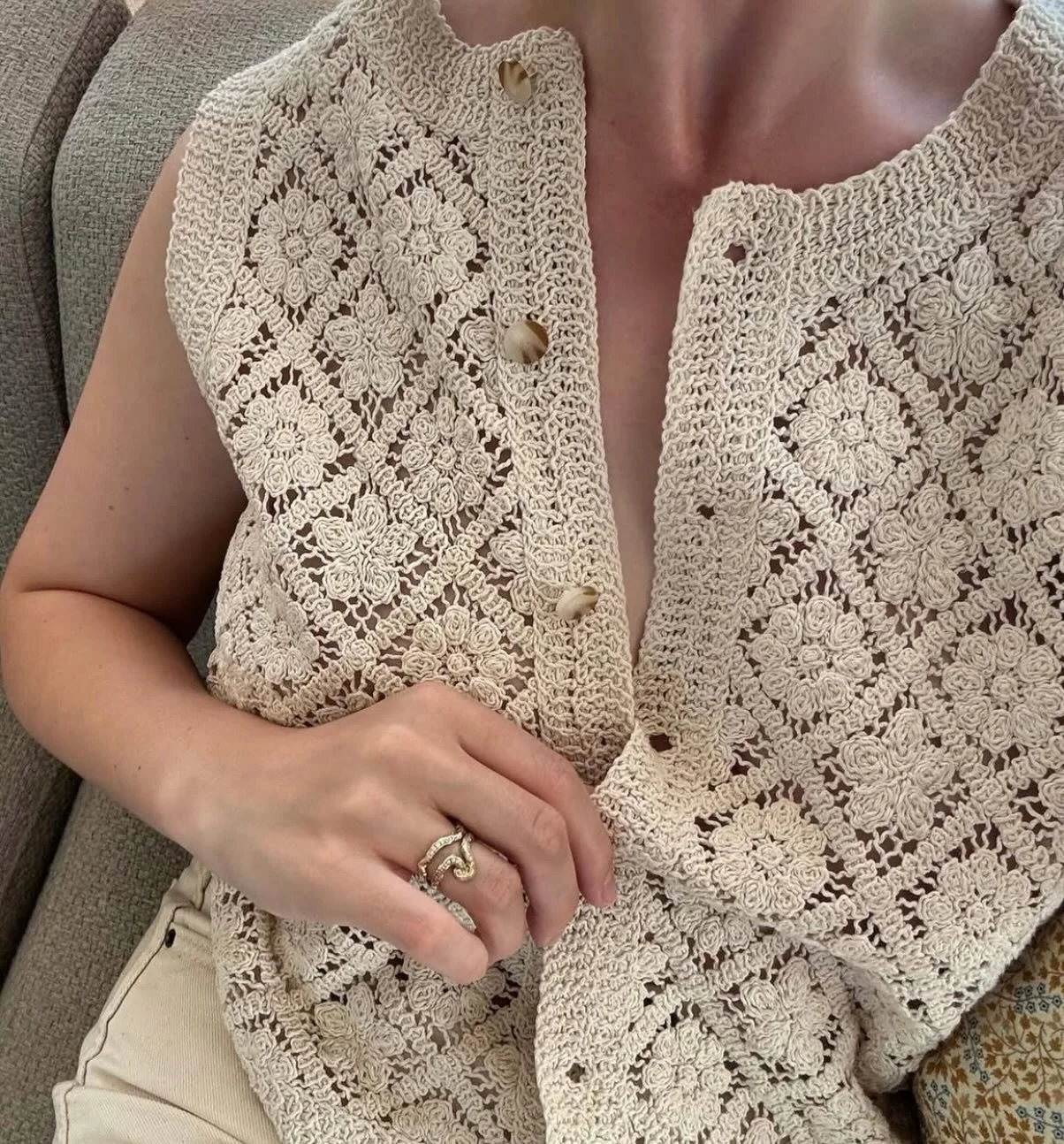 Marie-Louise wearing Petite Wave &amp; Shooting Star 💛💛💛💛