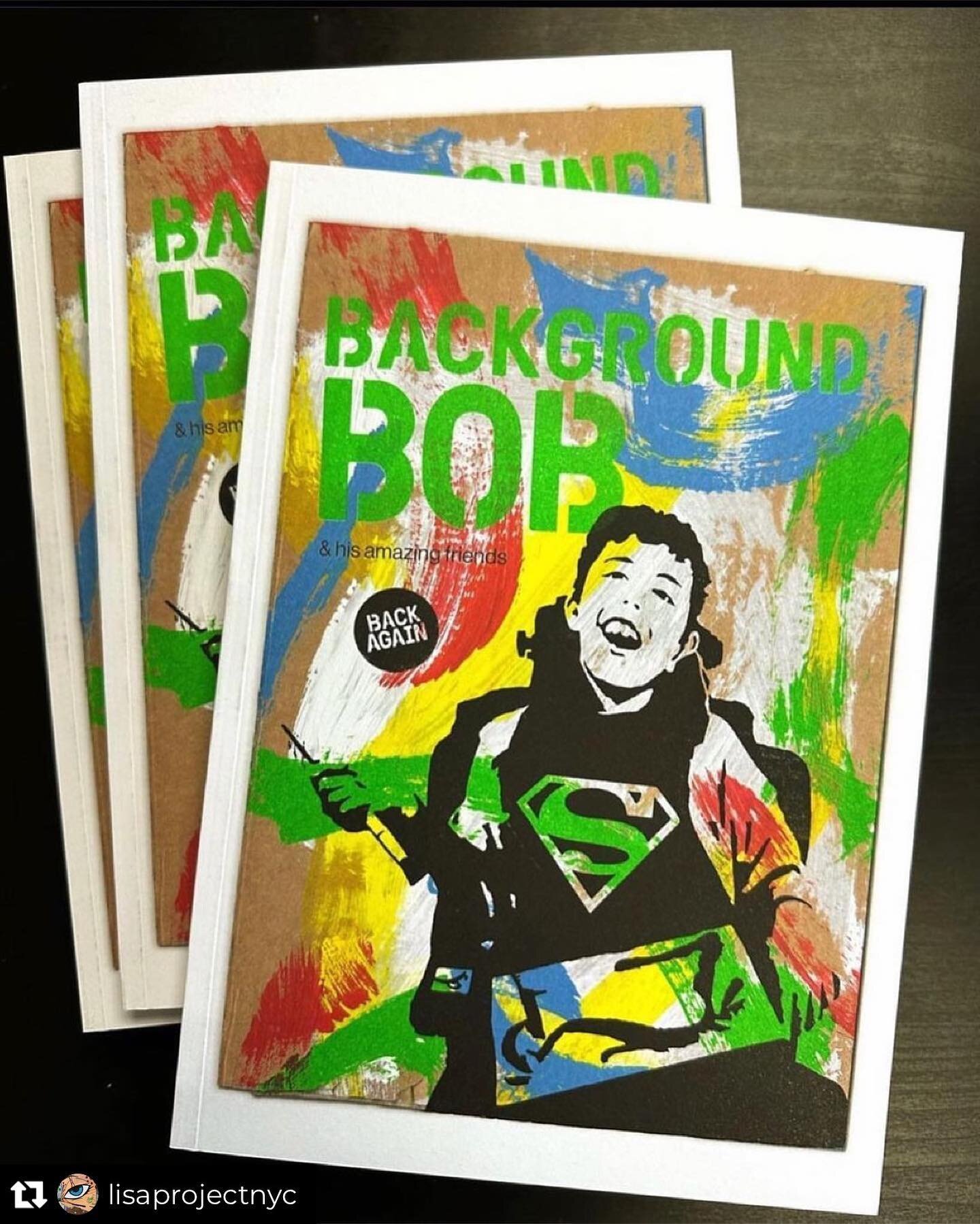 Repost from @lisaprojectnyc
&bull;
Have you met our pal, the brilliant @background_bob ❓And seen his amazing books of the finest art , by his art friends⁉️ Cause he&rsquo;s got really cool art friends, ya dig❓I knew you did:)))
Weeeellll then‼️
Just 