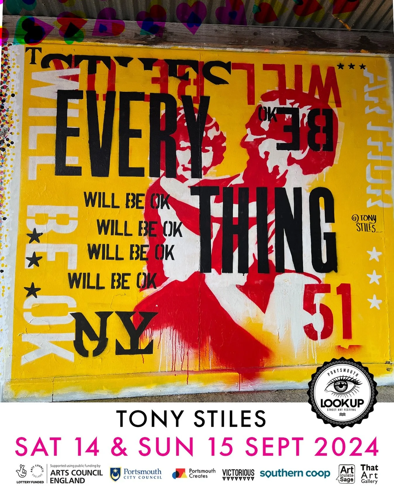 I&rsquo;m very excited to be painting at @lookup.portsmouth on Sat 14 &amp; Sun 15 Sept. Come and say hello! Look out on socials for more info. #lookupportsmouth #portsmouthstreetart