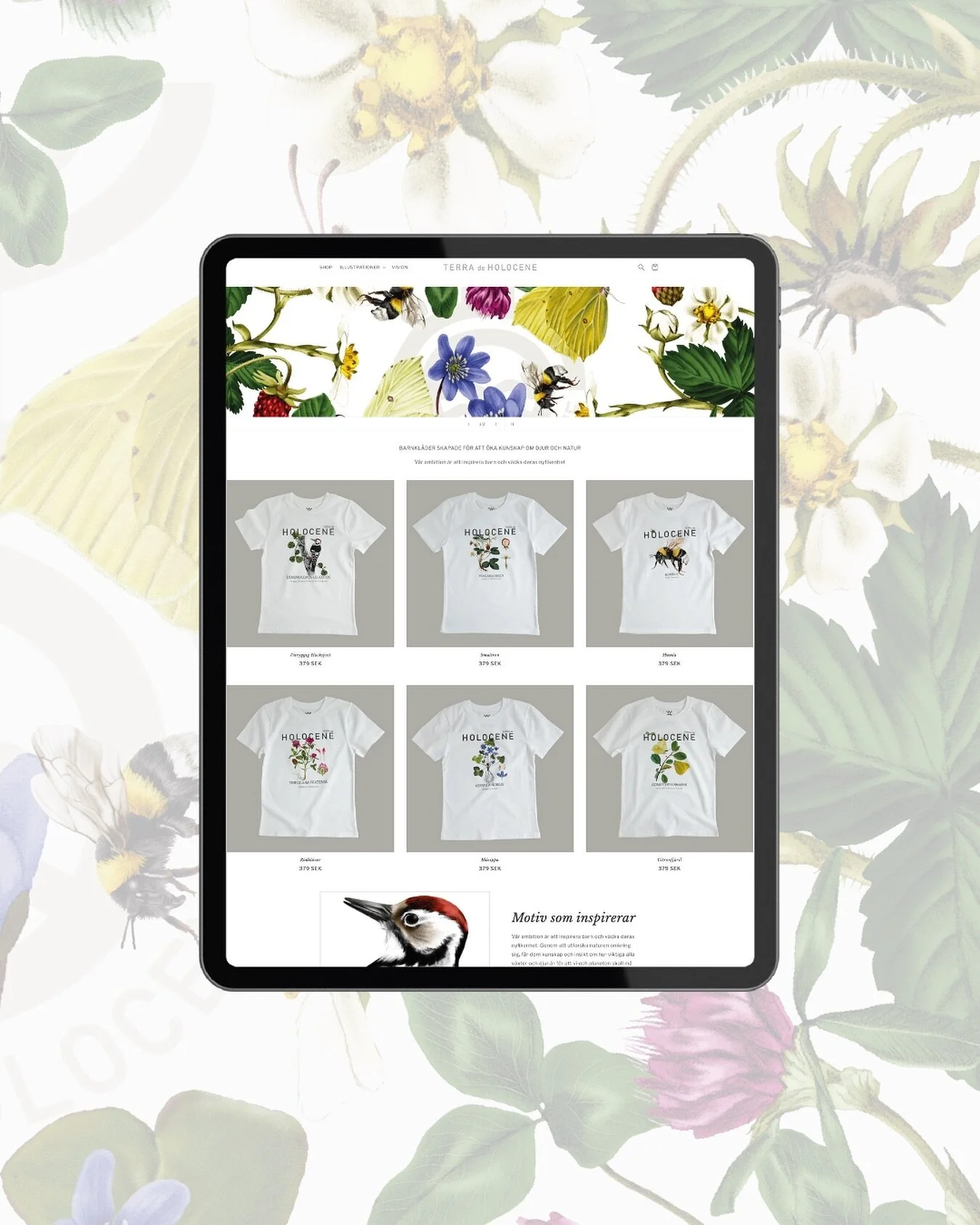 Exciting news! The Terra de Holocene website is now LIVE! 🌿 Explore their captivating collection of Swedish nature-inspired t-shirts designed to inspire children and spark their curiosity. By immersing themselves in the wonders of nature, they gain 
