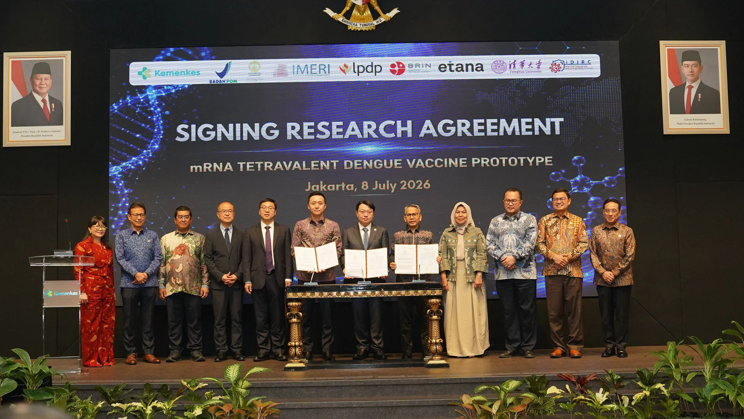 STRENGTHENING RESEARCH COLLABORATION, INDONESIA LAUNCHES AN MRNA-BASED DENGUE VACCINE PROTOTYPE USING A LOCAL DENGUE VIRUS STRAIN