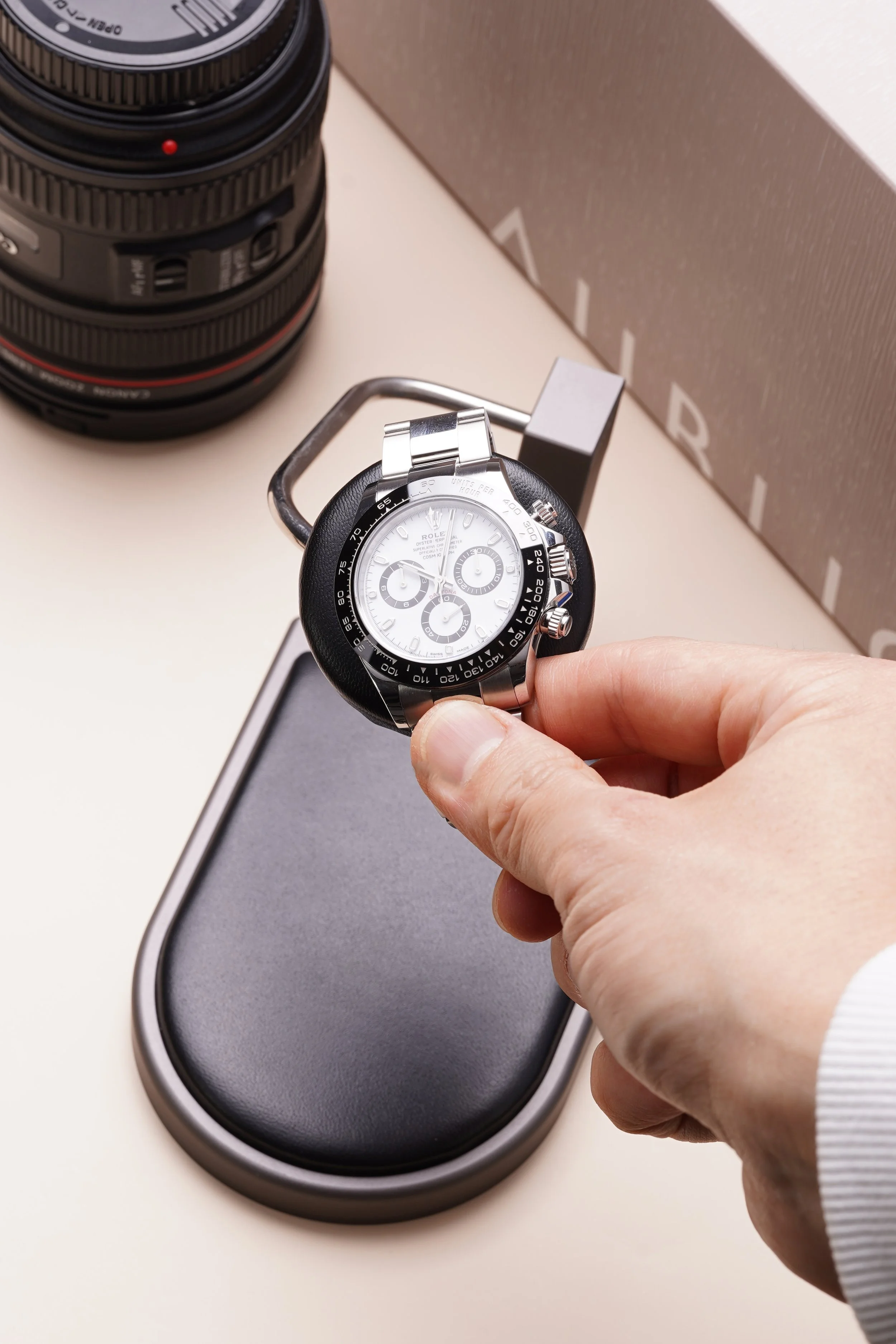 Watch Stand (Dark Grey + Black) — Aubliq watch stand