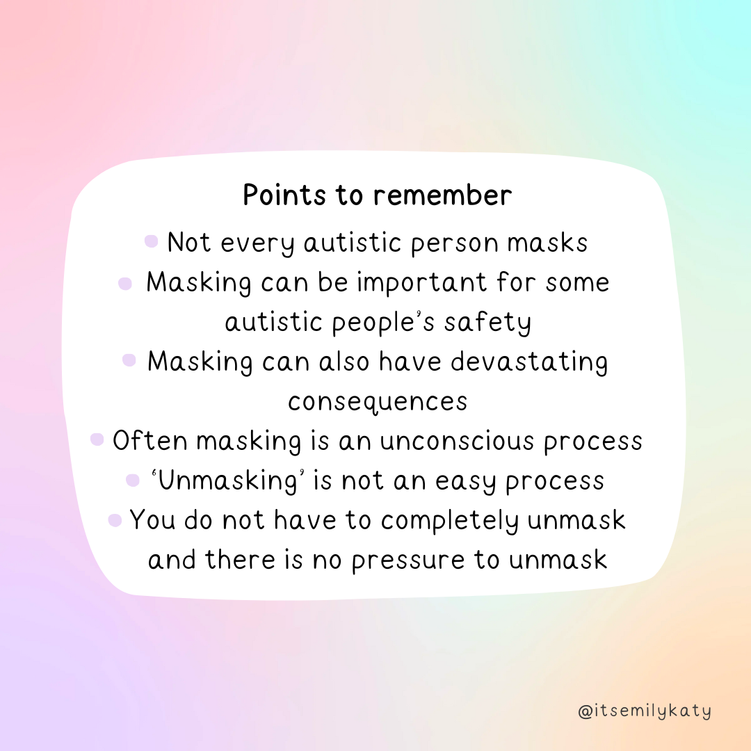 Understanding Masking Autistic Masking — Authentically Emily