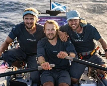 The Maclean Brothers - a team of 3 brothers - Ewan, Jamie & Lachlan Maclean - who rowed across the Pacific Ocean, raising funds for clean water projects