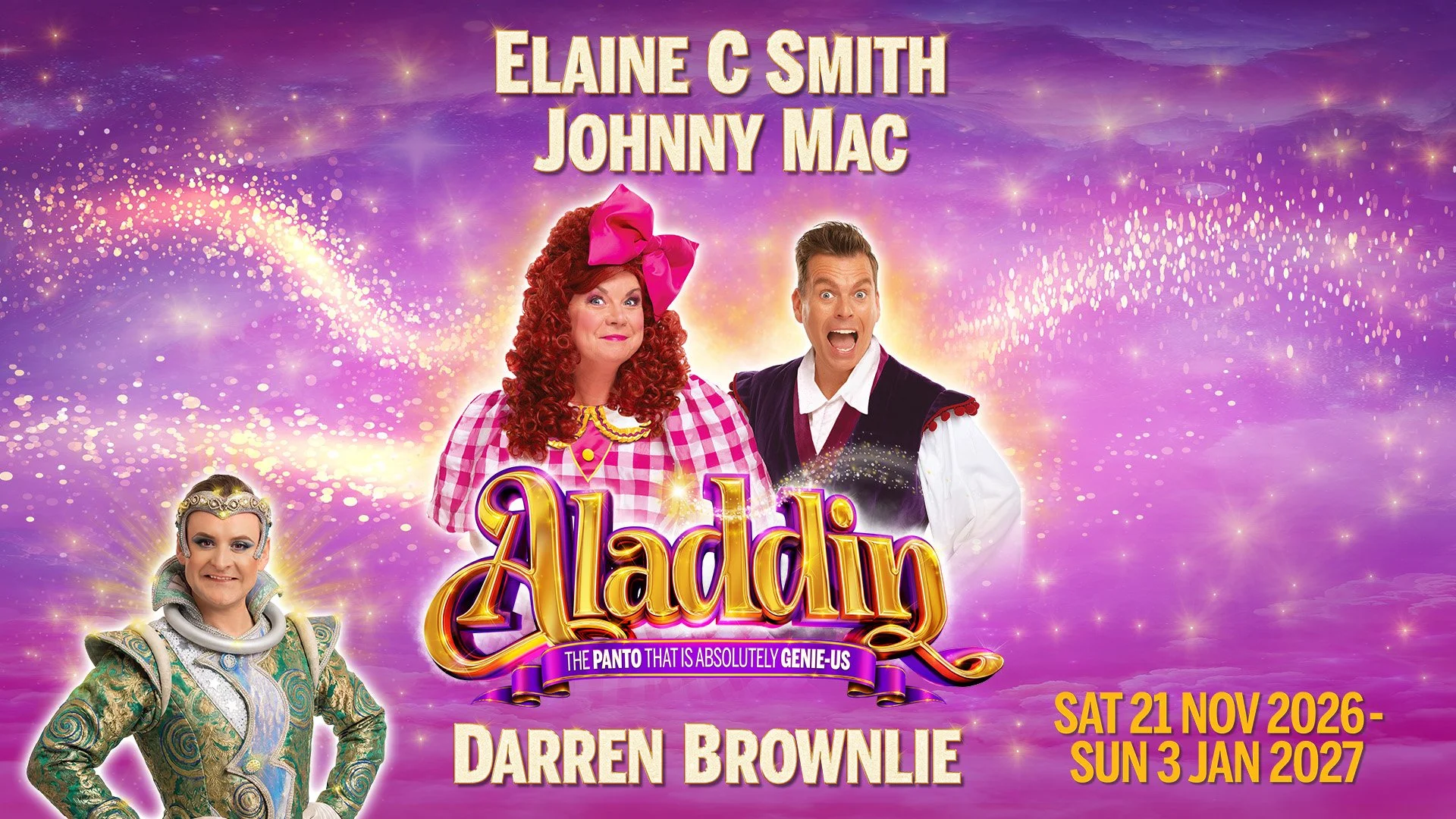 DARREN BROWNLIE RETURNS TO GLASGOW’S KING’S THEATRE PANTOMIME