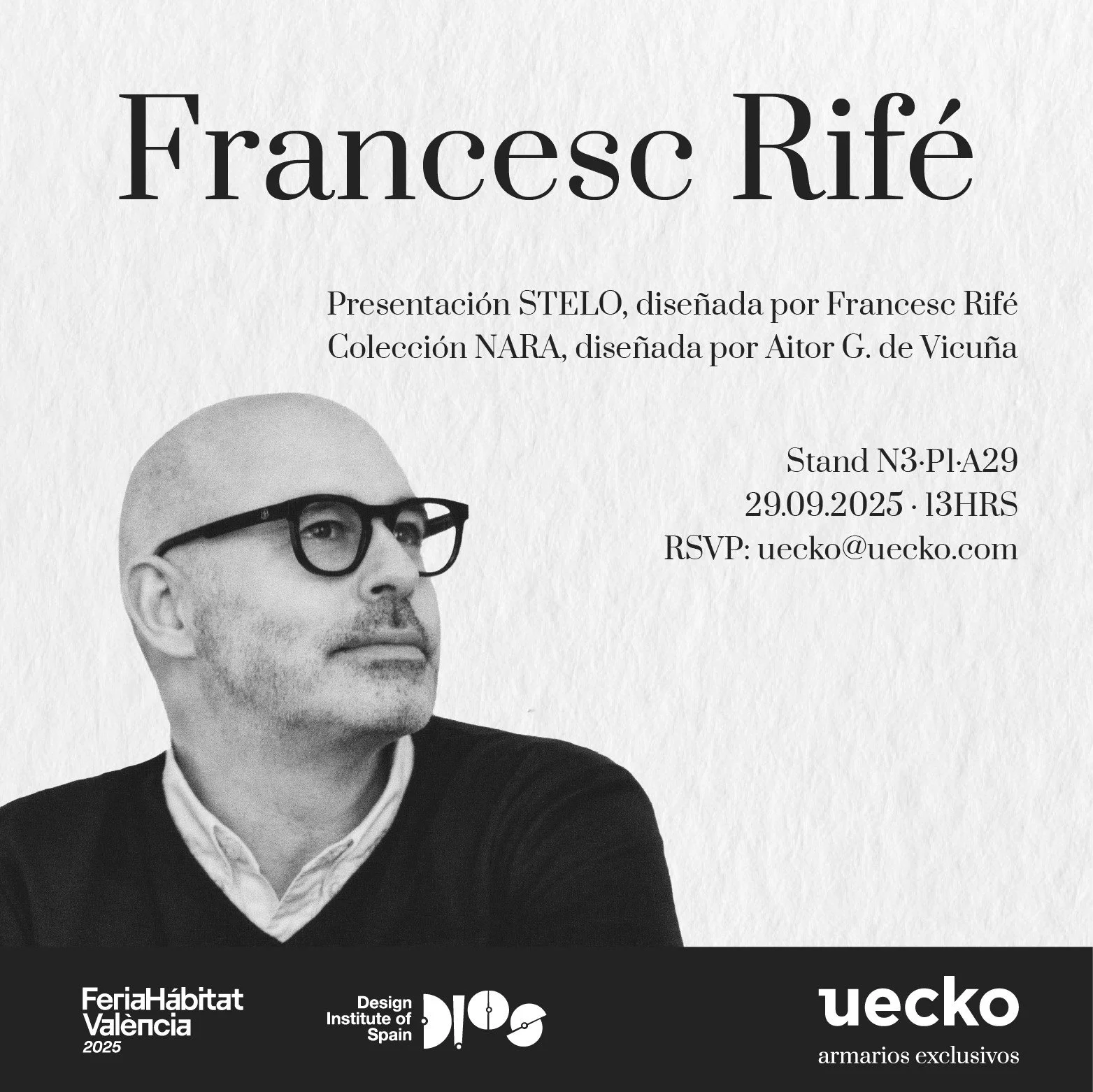 Francesc Rifé y UECKO: encuentro de diseño contemporáneo en Feria Hábitat Valencia 2025