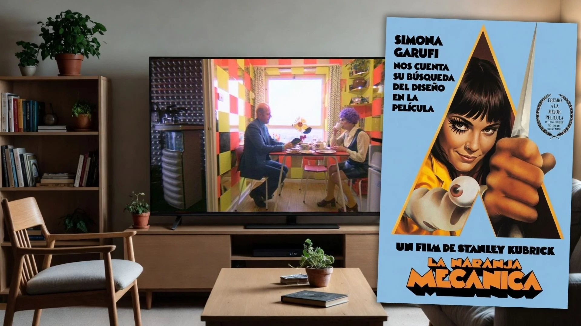 El diseño de Interiores en La Naranja Mecánica: cómo Kubrick convirtió el Space Age en Opresión