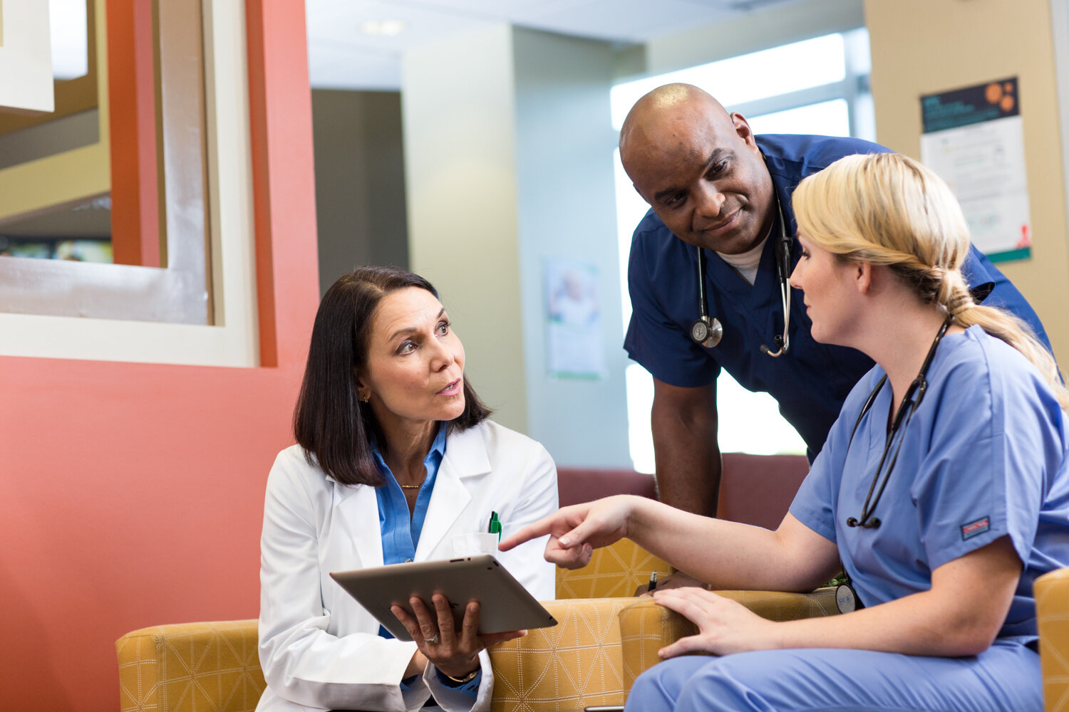 Photograph of patient in a clinic
