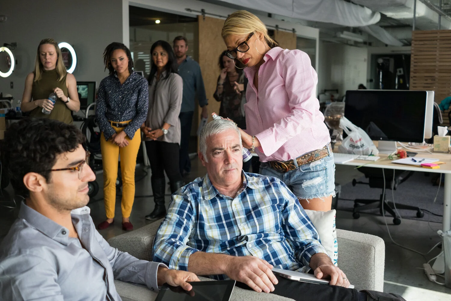 Photograph of brian carlson behind the scenes