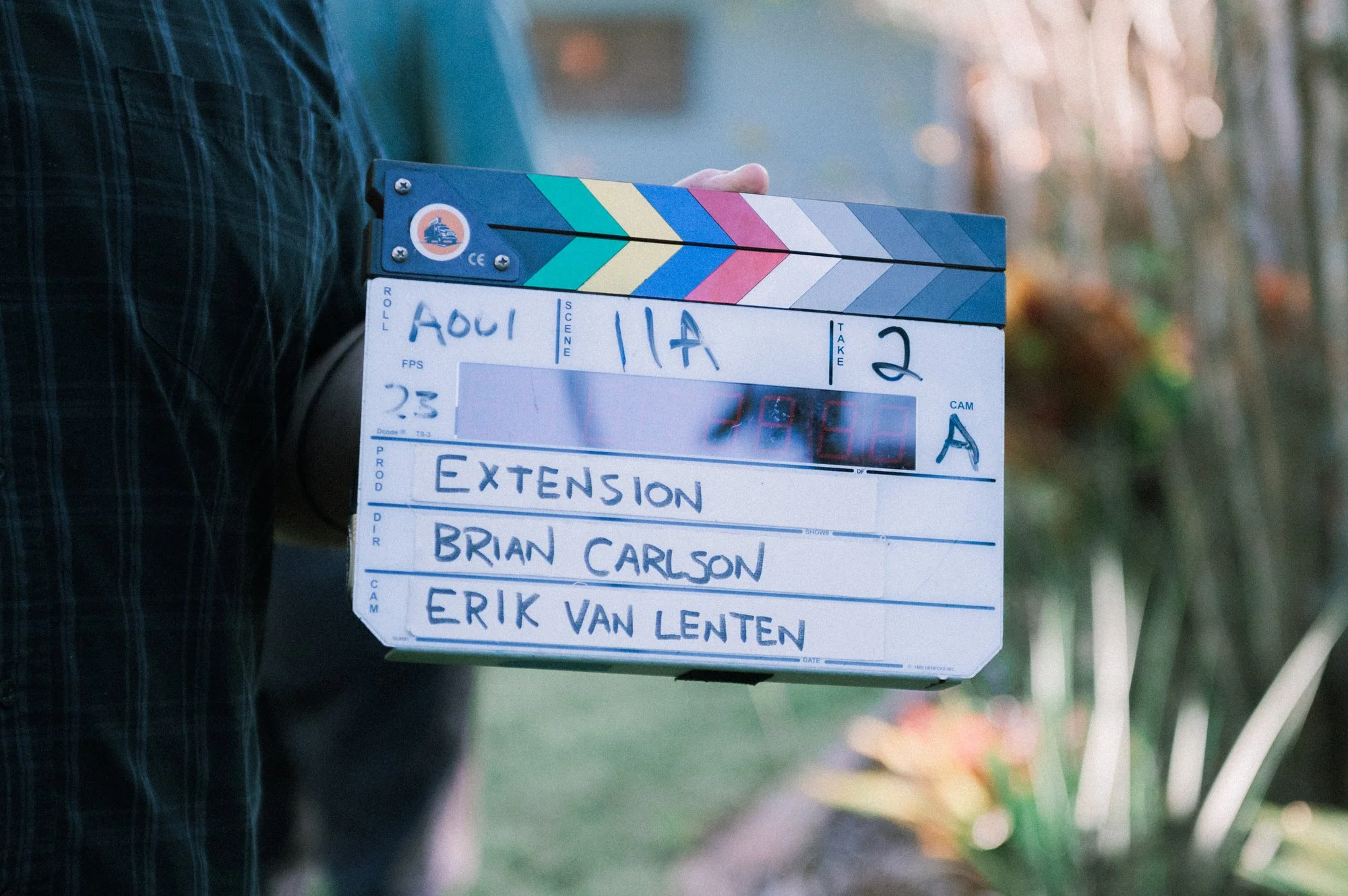 photograph of gill short film slate