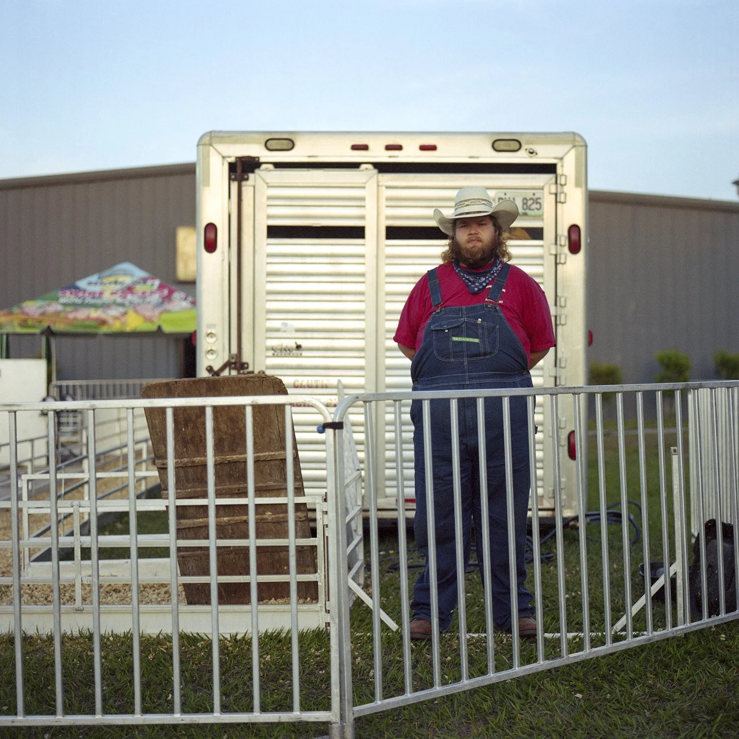 photograph of carnival worker