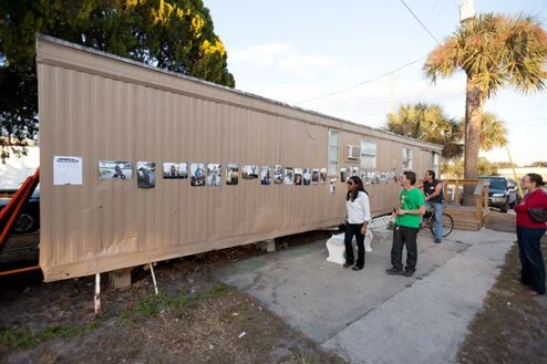 photograph of photo show at trailer park in orlando