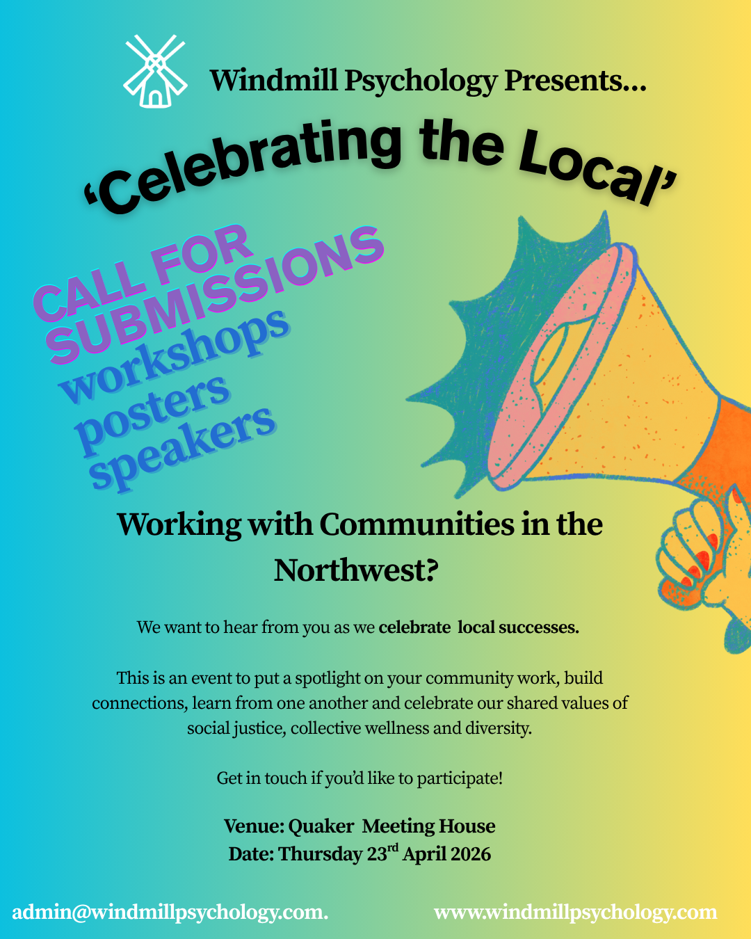 Get in touch to get involved!