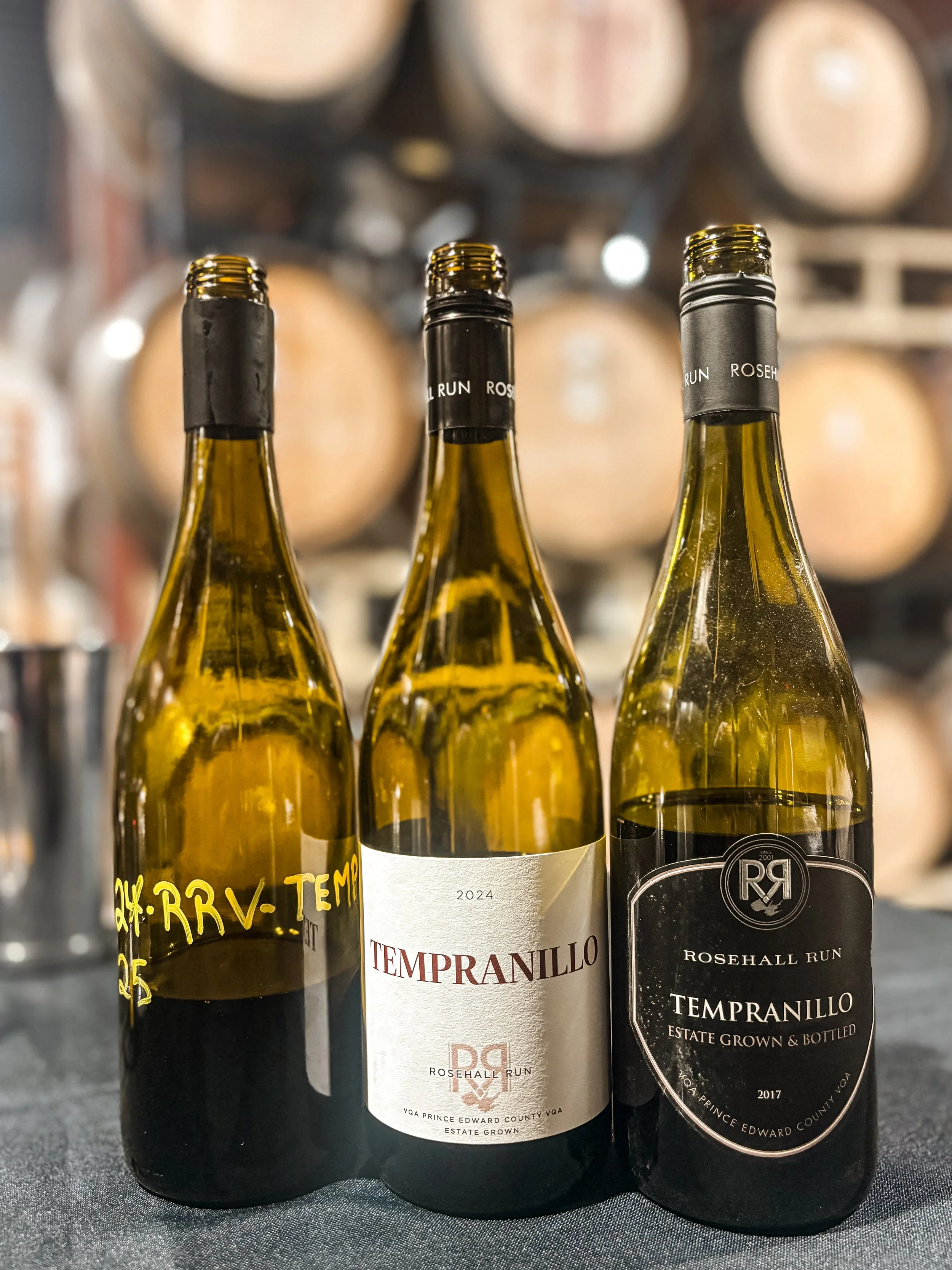 Rosehall Run Vineyards Tempranillo bottles