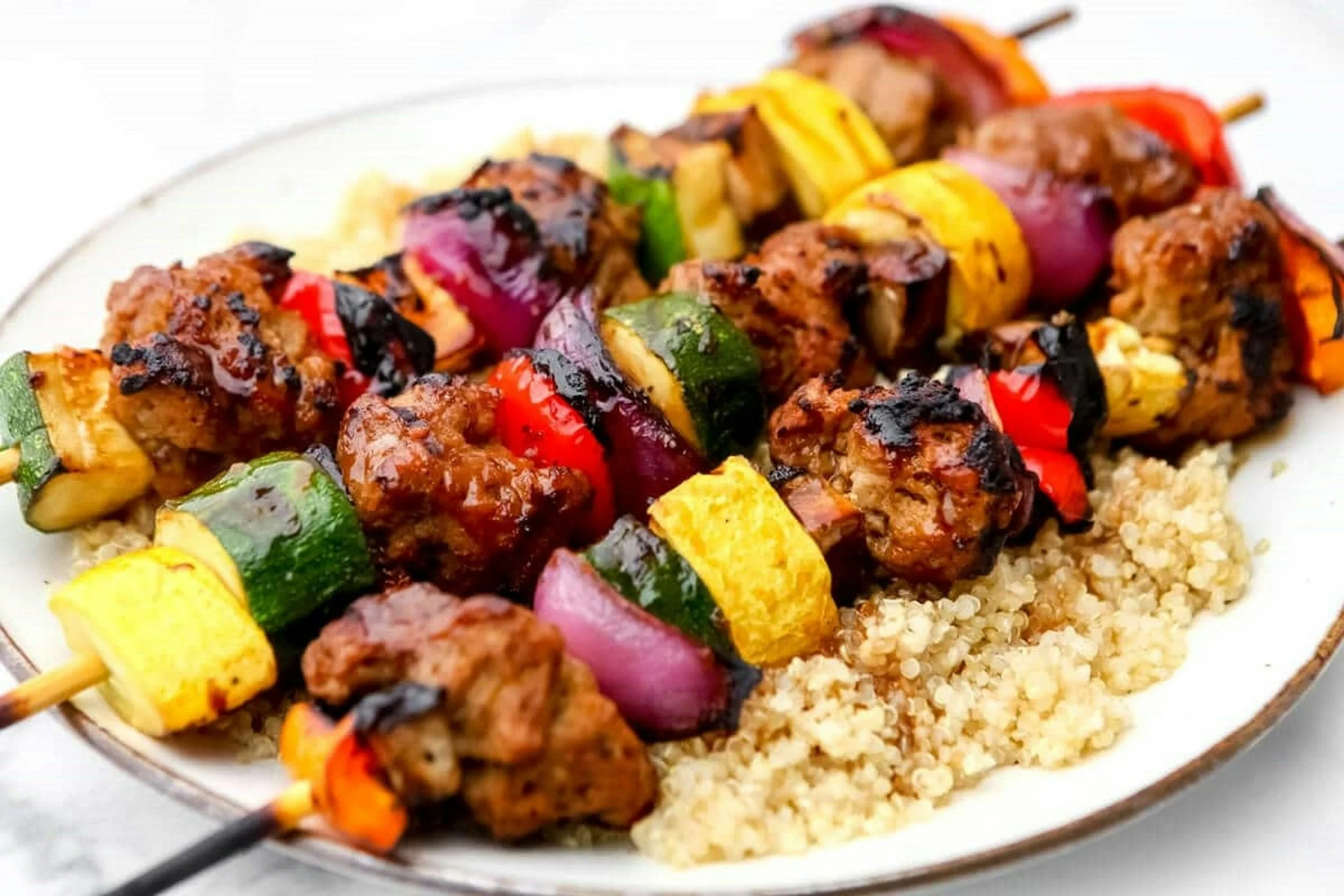 Pork skewer recipe and white wine pairing