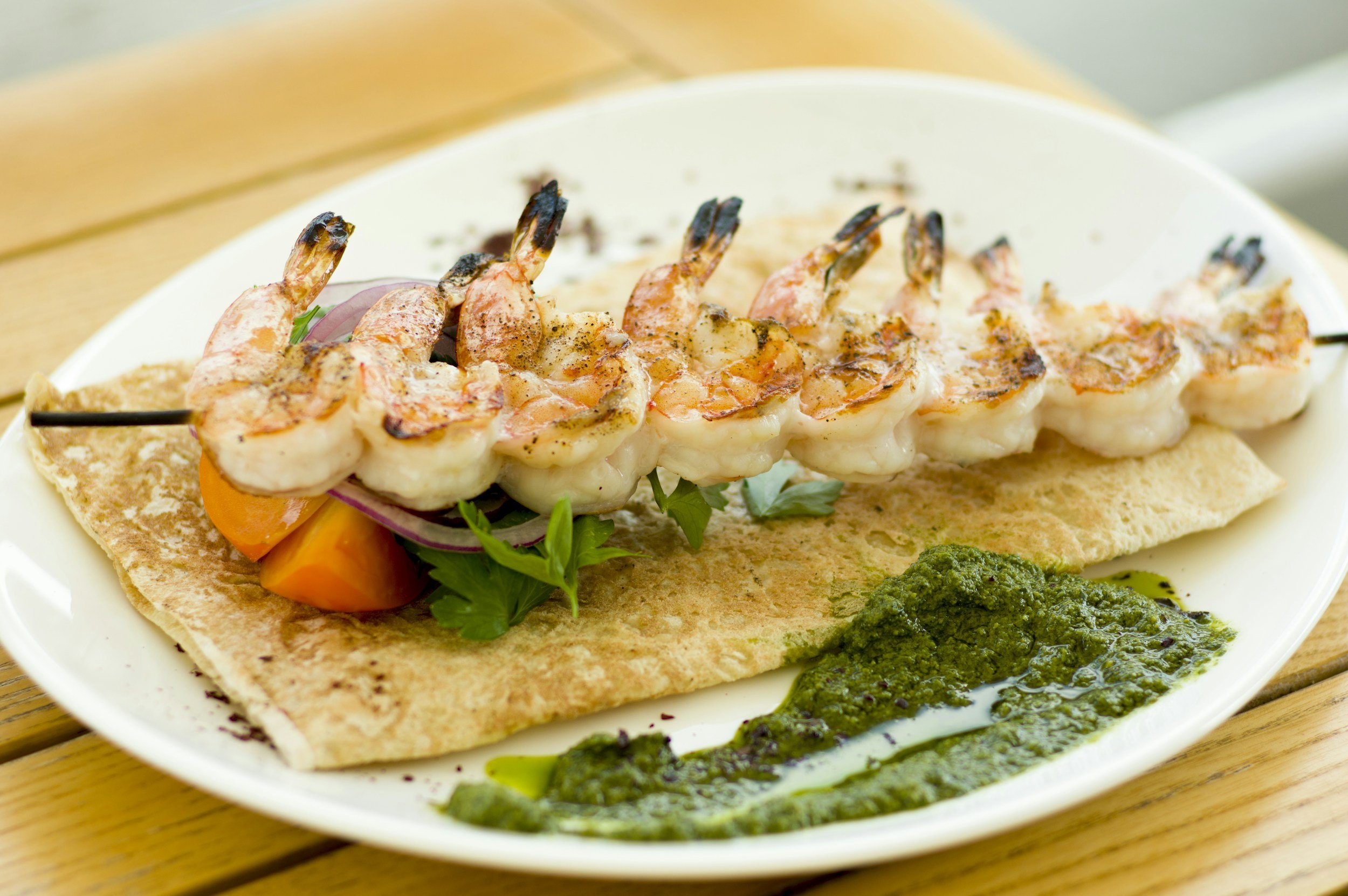 Shrimp paired with Sauvignon Blanc