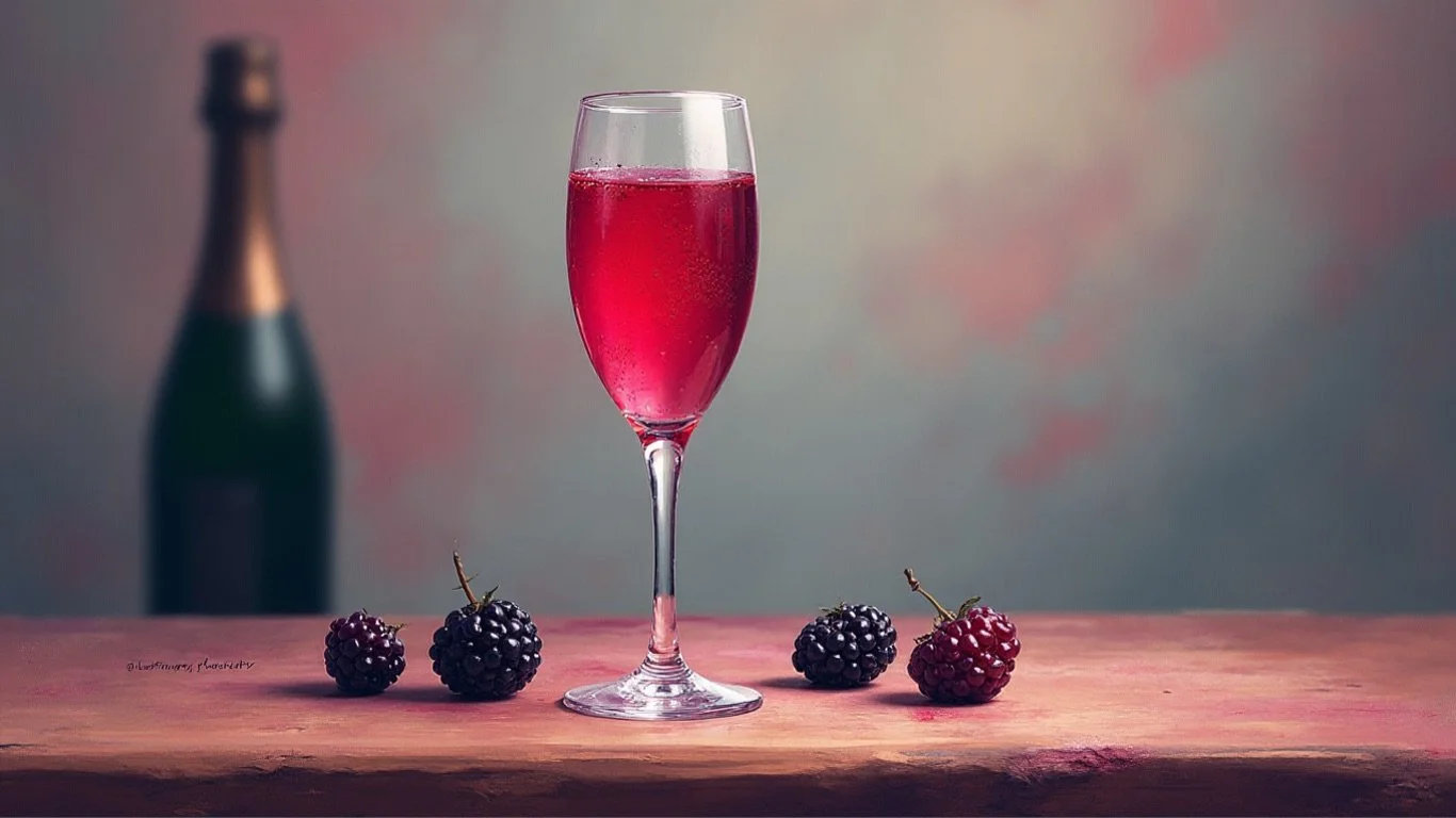 Kir Royale wine cocktail