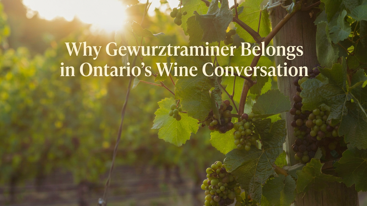 Ontario Gewurztraminer white wine