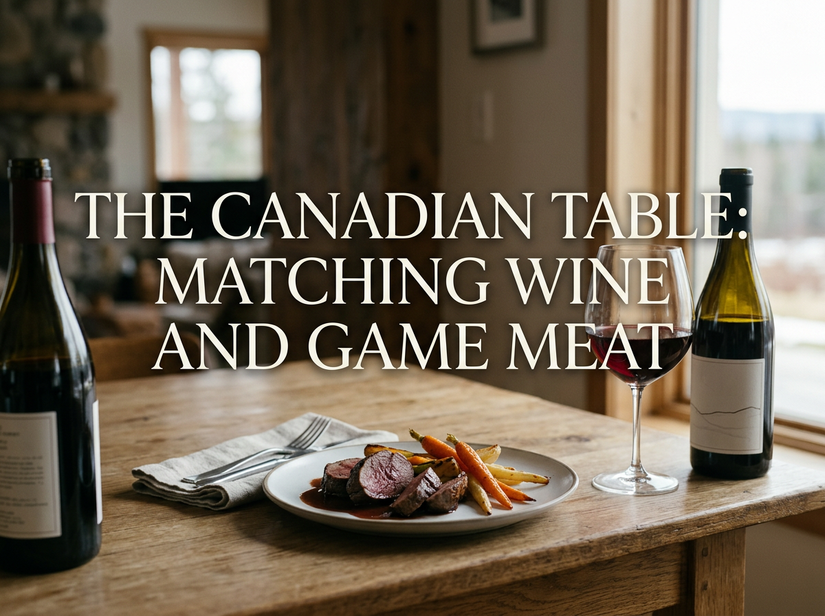 Canadian wine and game meat pairing