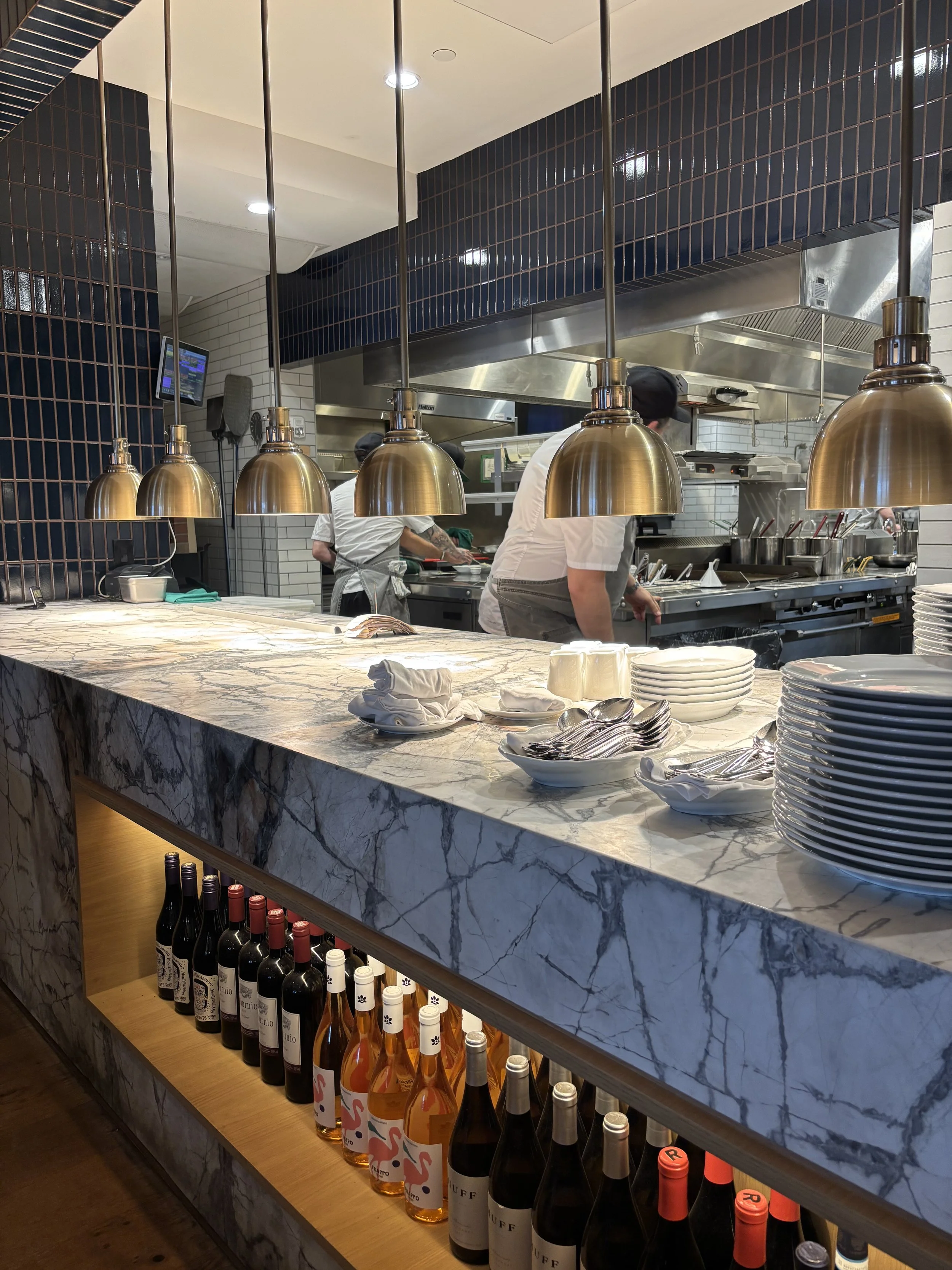 The Royal Hotel open kitchen restaurant