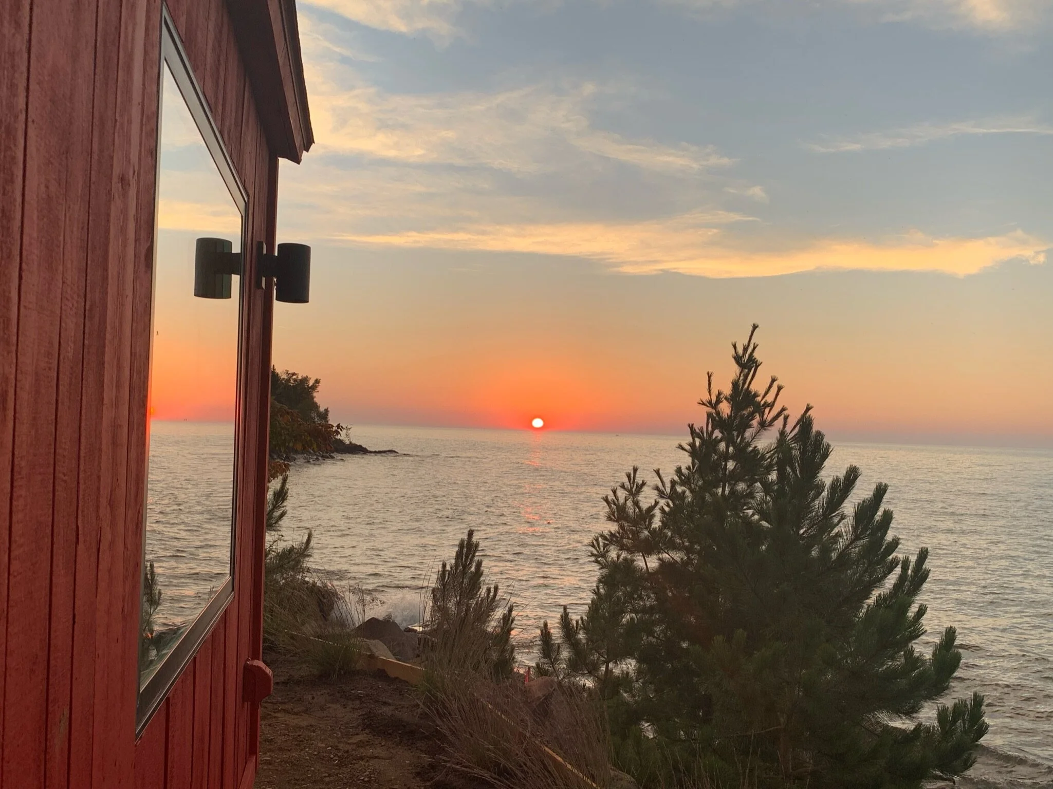 Sisu + Löyly Nordic Sauna Grand Marais, MN Sauna yearround on Lake