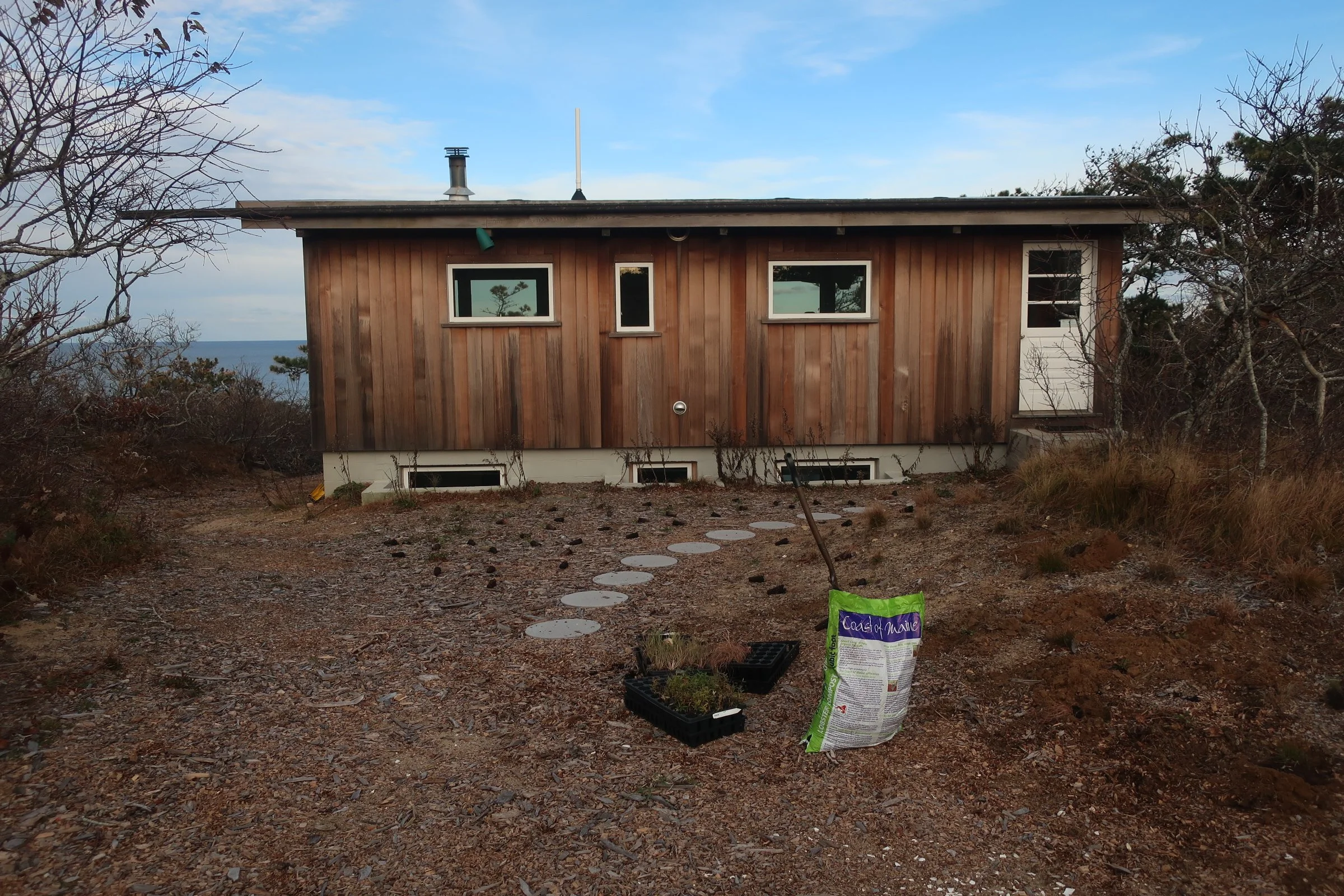 Planting in front of the main house