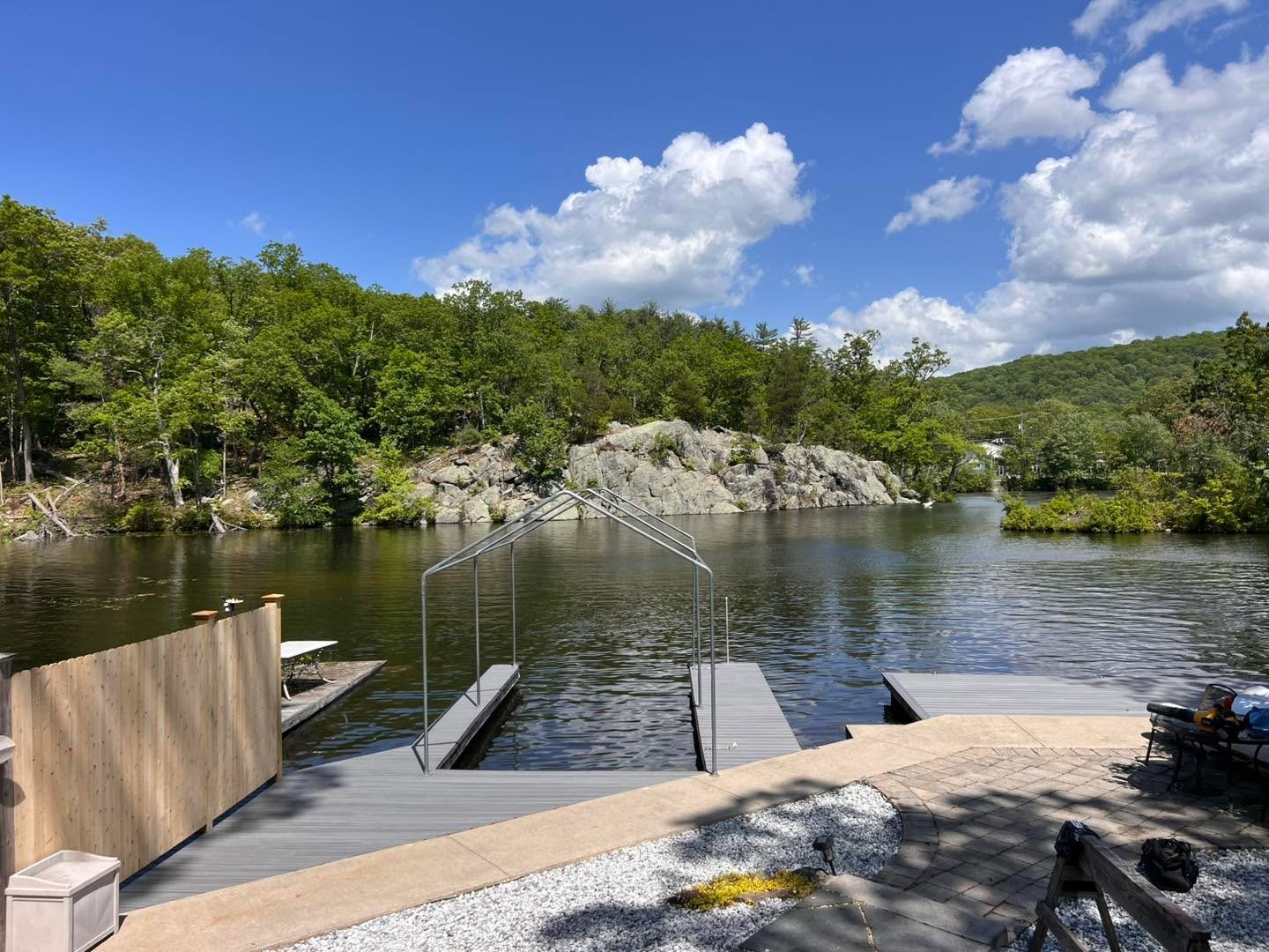 🌊🚤 Weekend goals: complete! 🙌 While most are kicking back, the Broton team is out here putting the finishing touches on this gorgeous lakefront boat dock. Nothing like a Saturday well spent, especially when the view looks this good! 😎🏞️

Here&rs