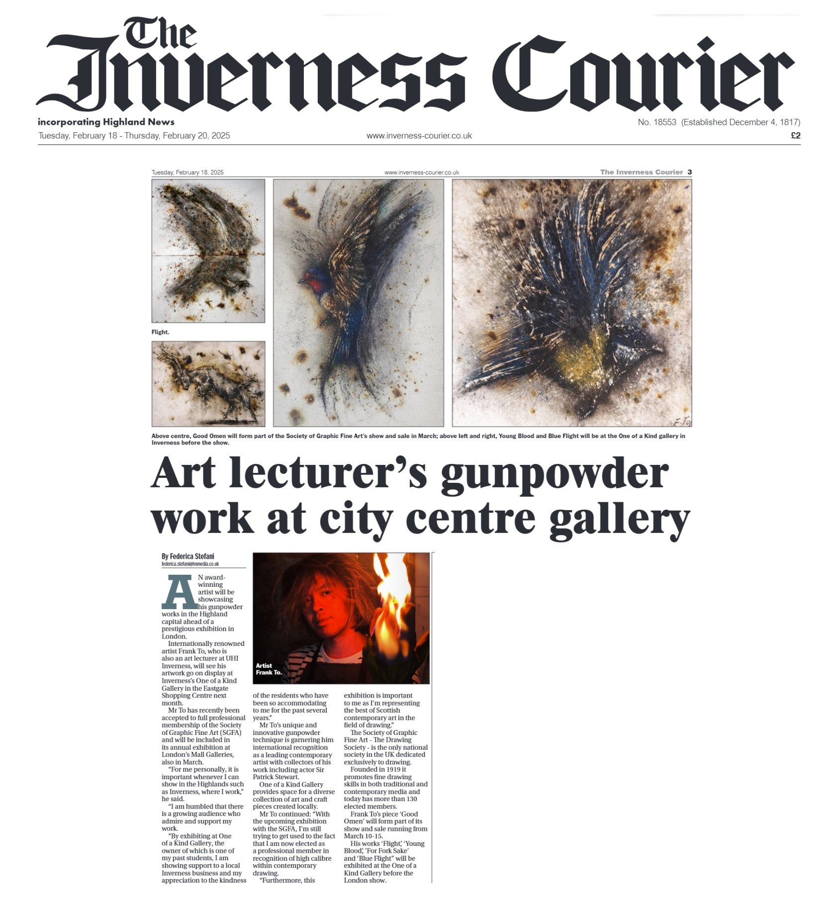 Inverness Courier 20th Feb 2025