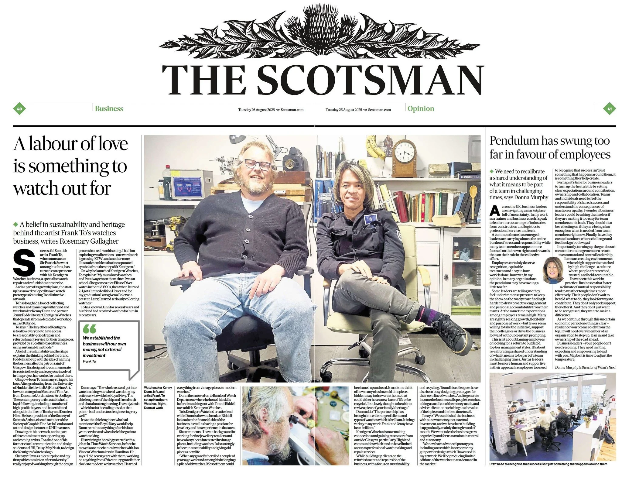 The Scotsman 26th Aug 2025