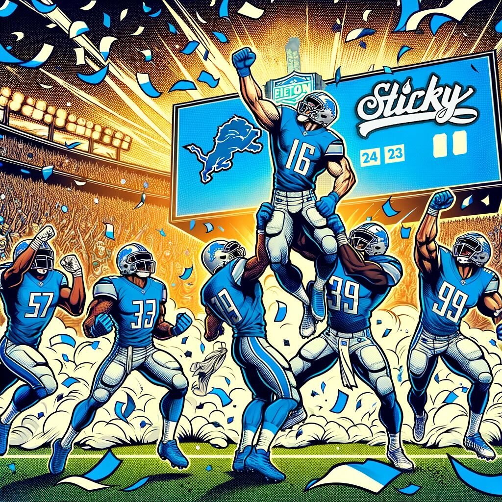 Congratulations @detroitlionsnfl on their epic playoff win!!! #onepride 

#lions #detroitlions #ypsi #michigan #blueout #nfl
