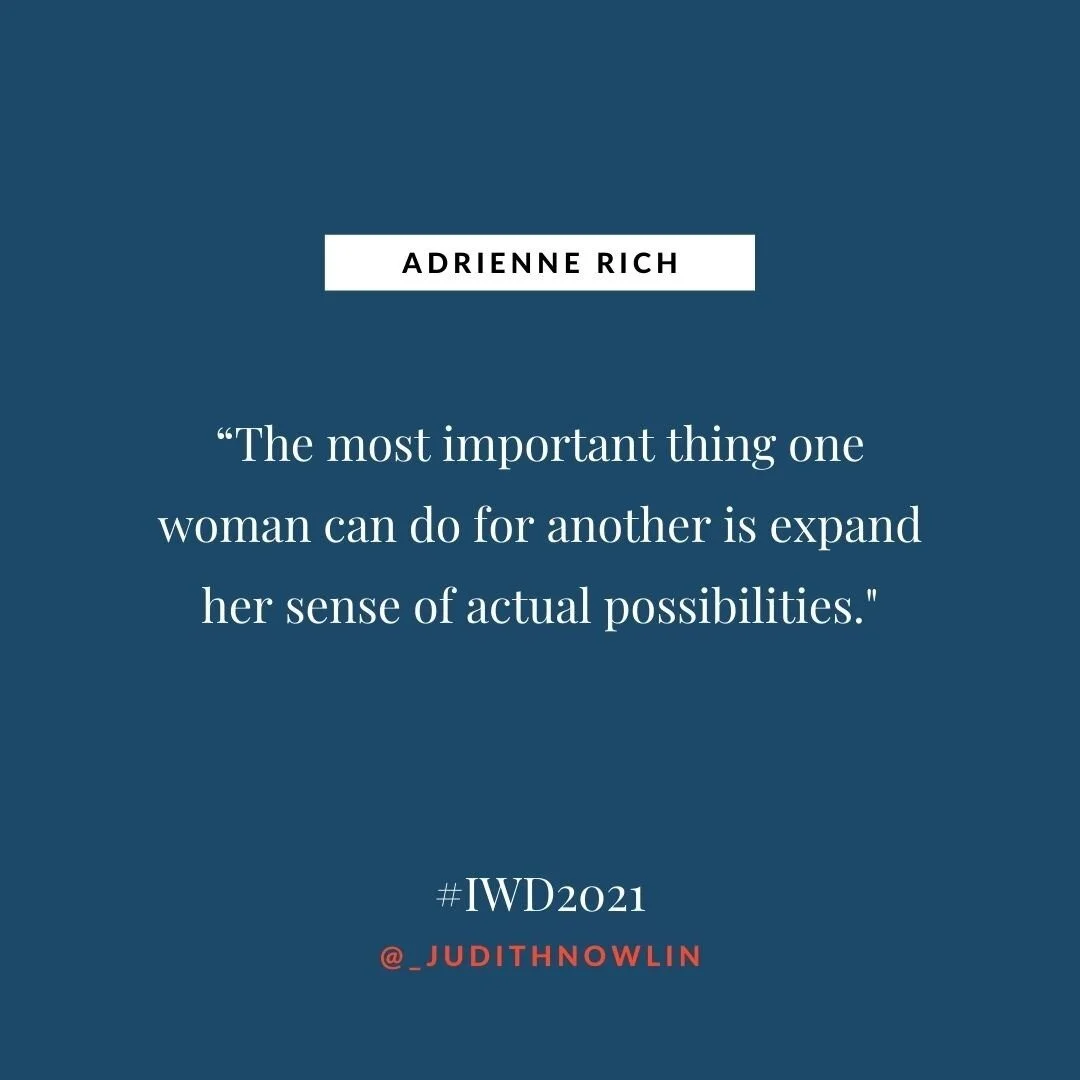Precisely what my work is all about! Limitless possibilities for all women. 

When women rise, the rising tide lifts all humanity toward a future that is peaceful and sustainable with equal rights for all.

I&rsquo;ve always been in the business of w